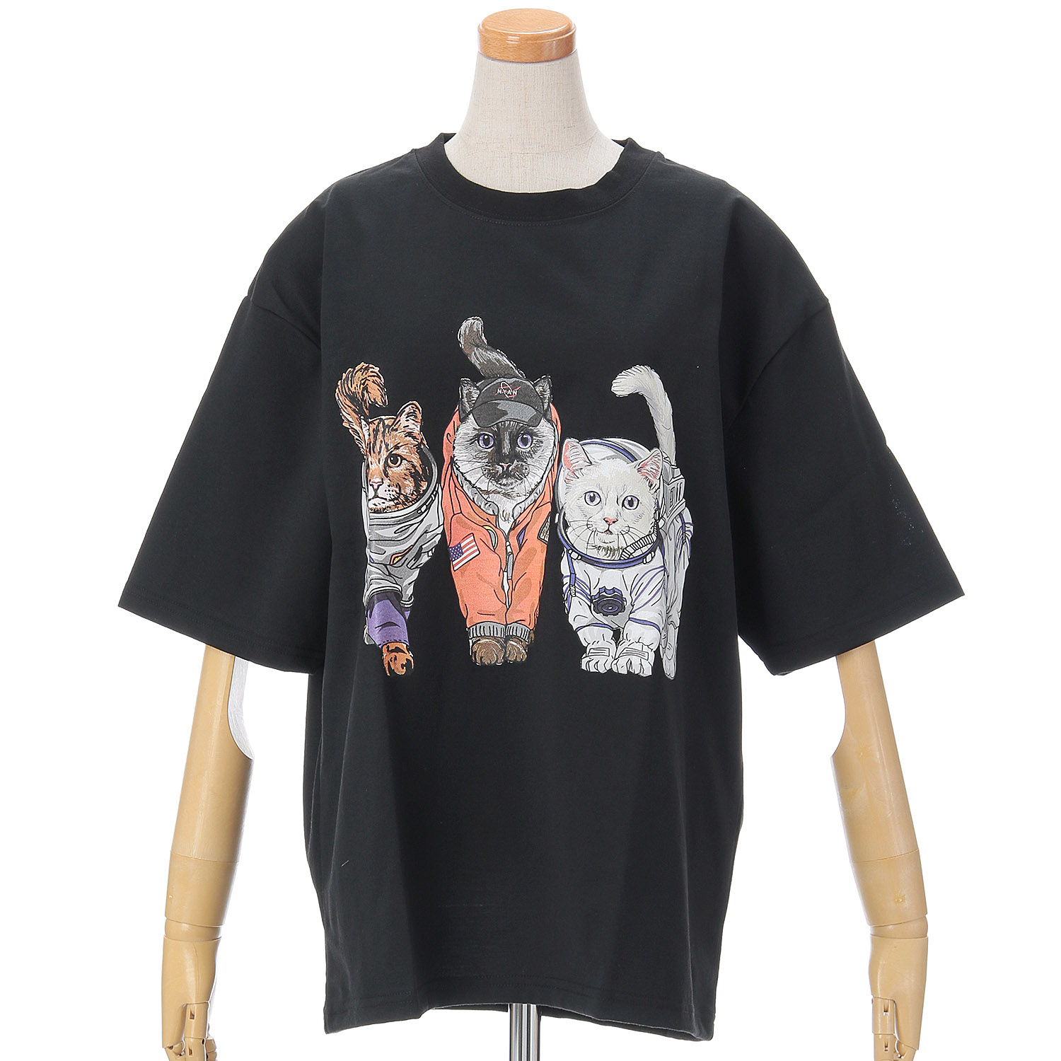 CORISCO Animal Village ネコTシャツ 宇宙 - 画像6