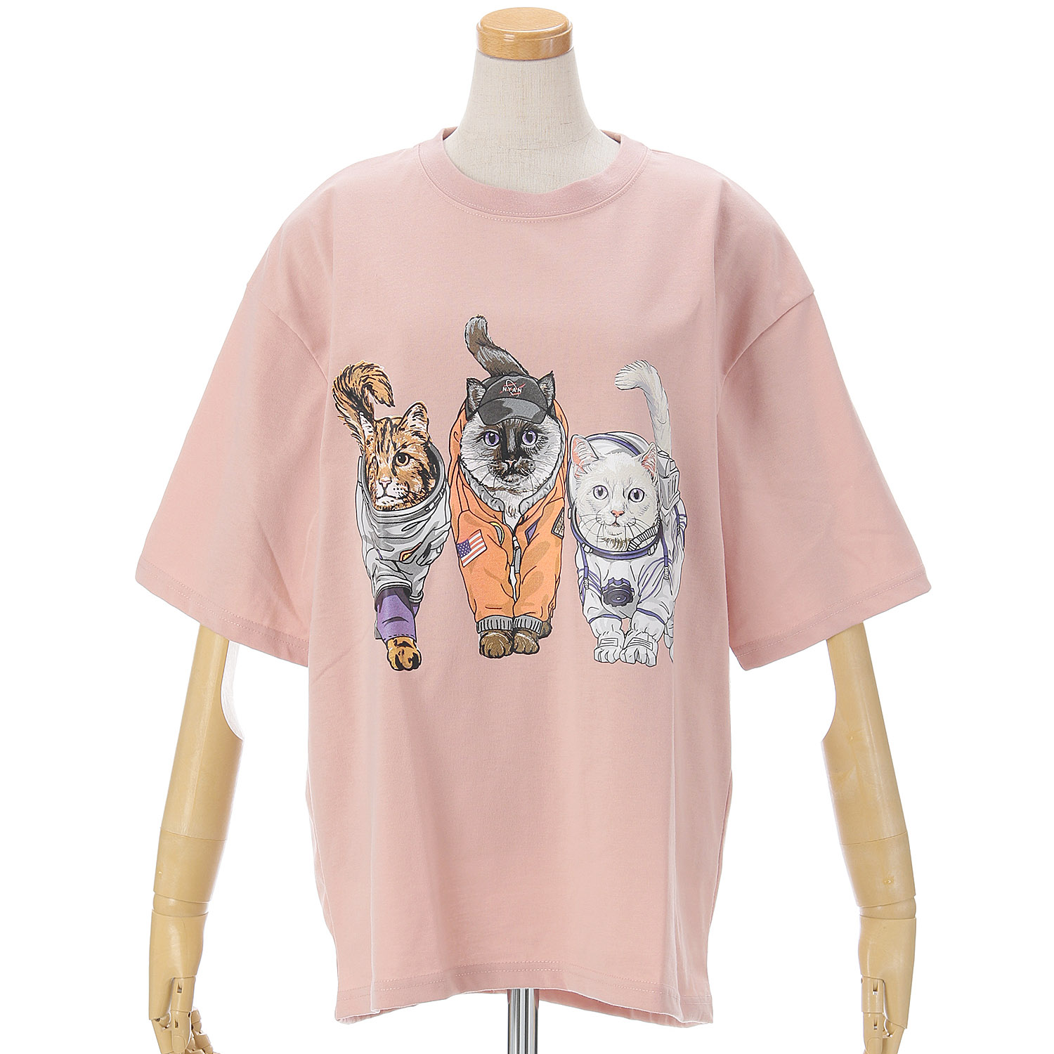 【Insta Live】CORISCO Animal Village ネコTシャツ 宇宙 - 画像8
