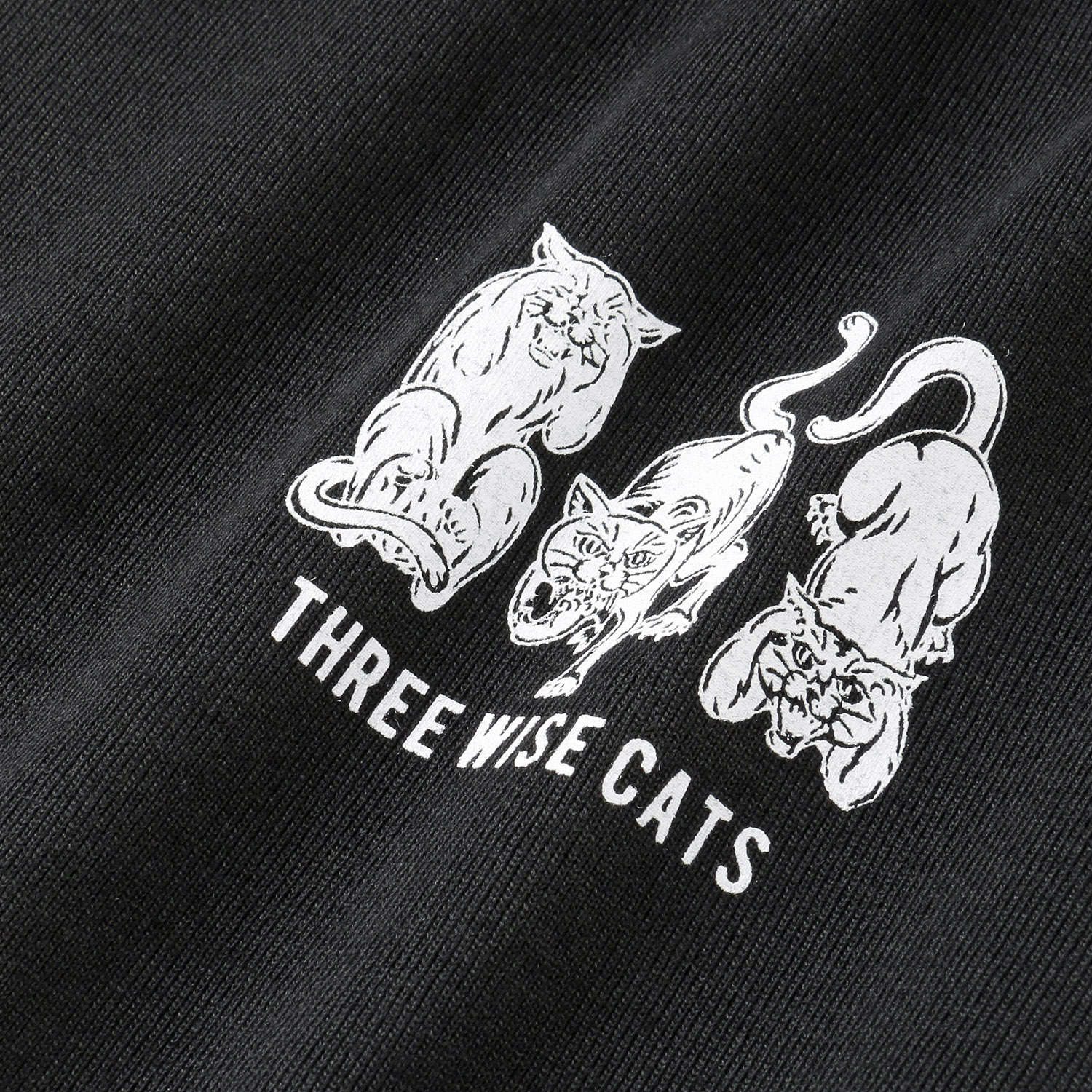 CORISCO Animal Village 見ざる・言わざる・聞かざるネコ和柄Tシャツ - 画像8