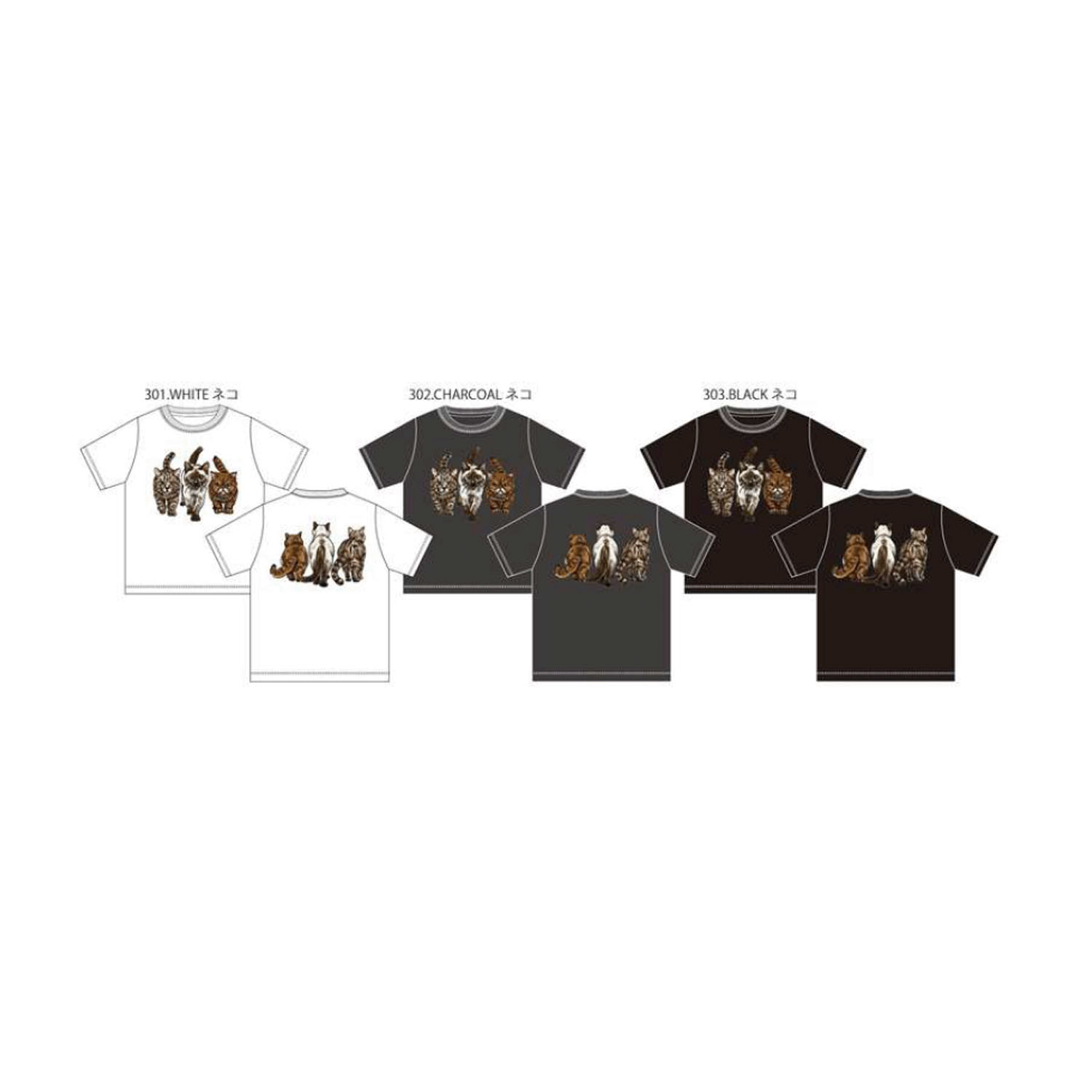 CORISCO Animal Village ネコフロッキーTシャツ - 画像3