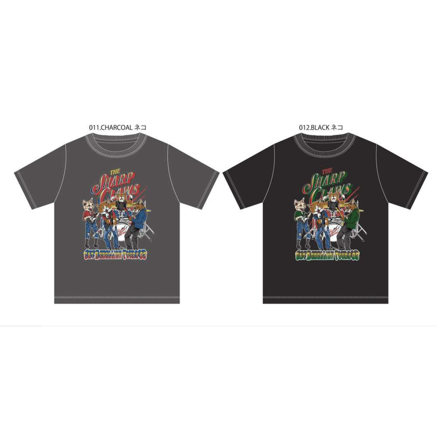 CORISCO Animal Village ネコバンドTシャツ - 画像2