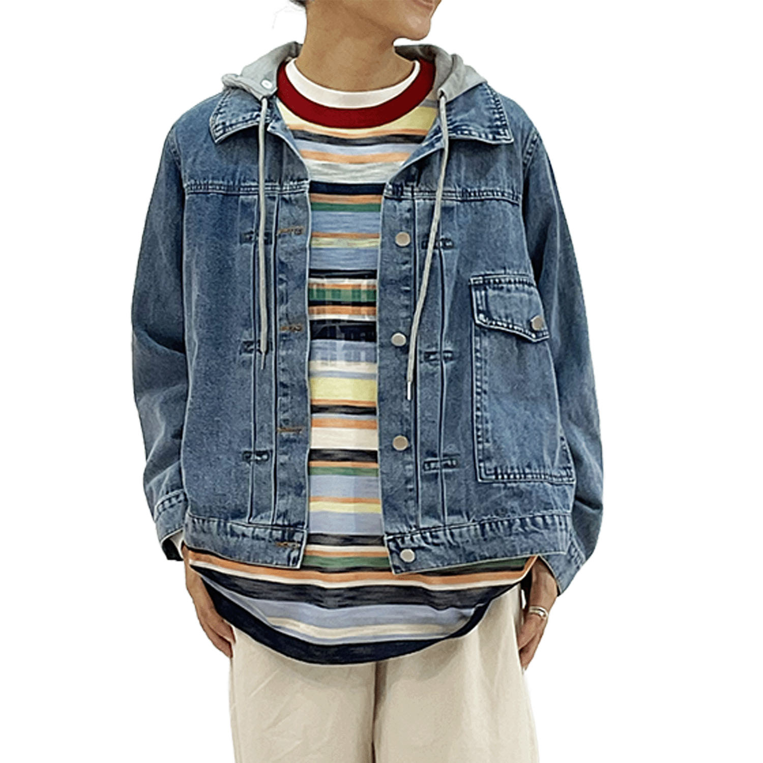 【Insta Live】GENTIL 取り外しフード付Gジャン - 画像2