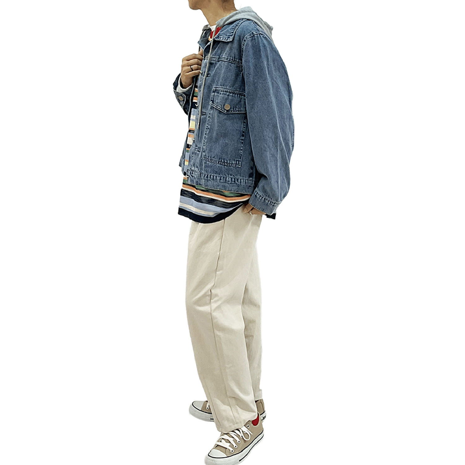 【Insta Live】GENTIL 取り外しフード付Gジャン - 画像4