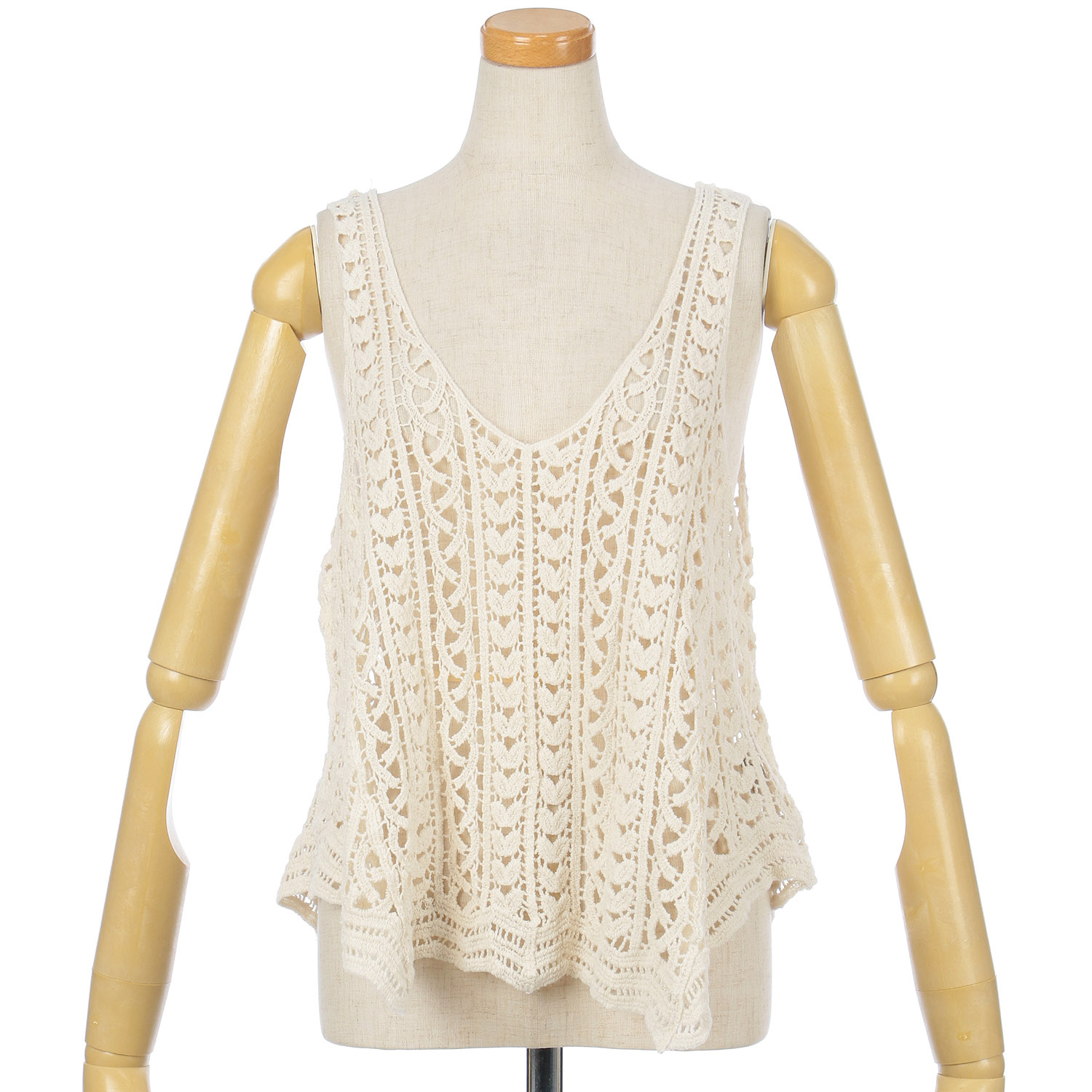 GENTIL かぎ針風ベスト - 画像8