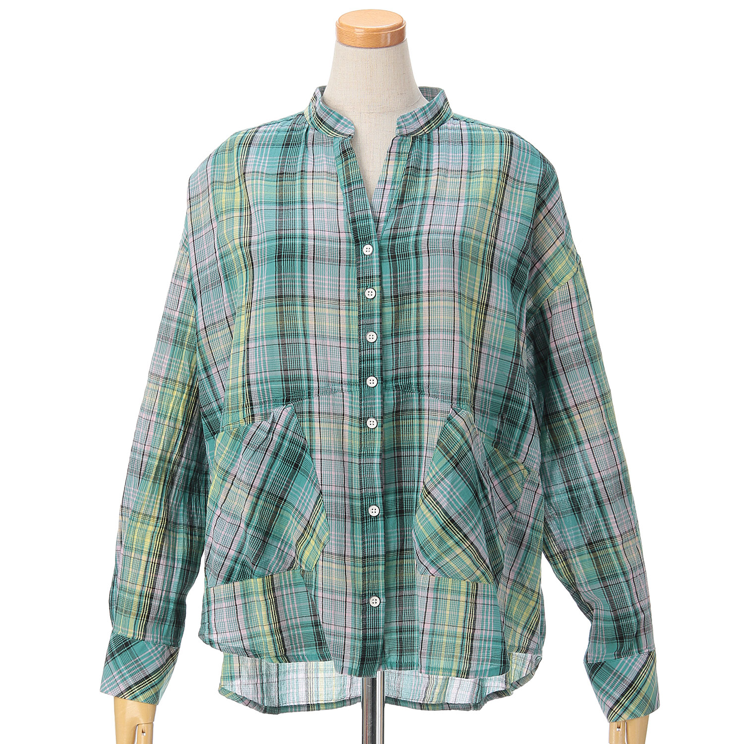 GENTIL マドラスチェックポケットシャツ - 画像8