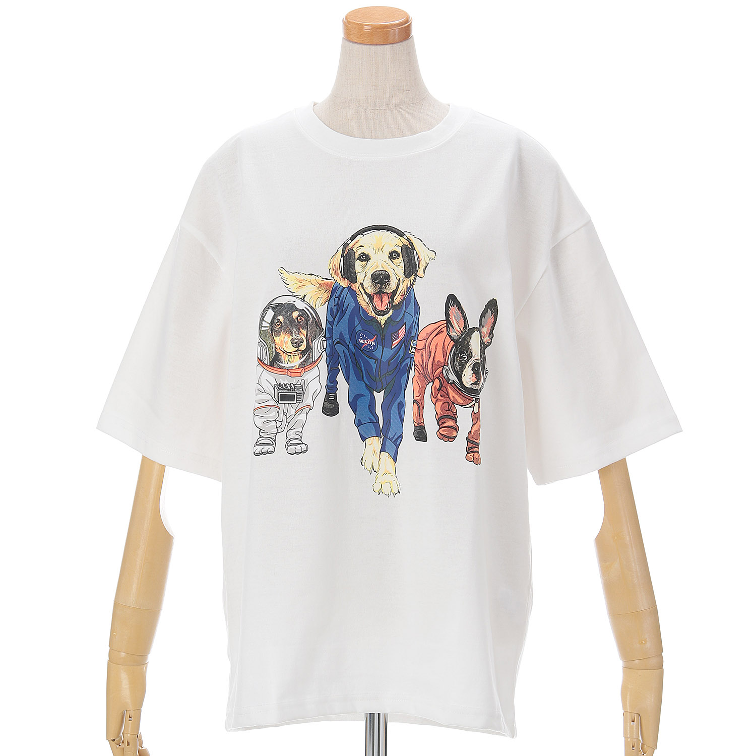 CORISCO Animal Village  イヌTシャツ 宇宙 - 画像2