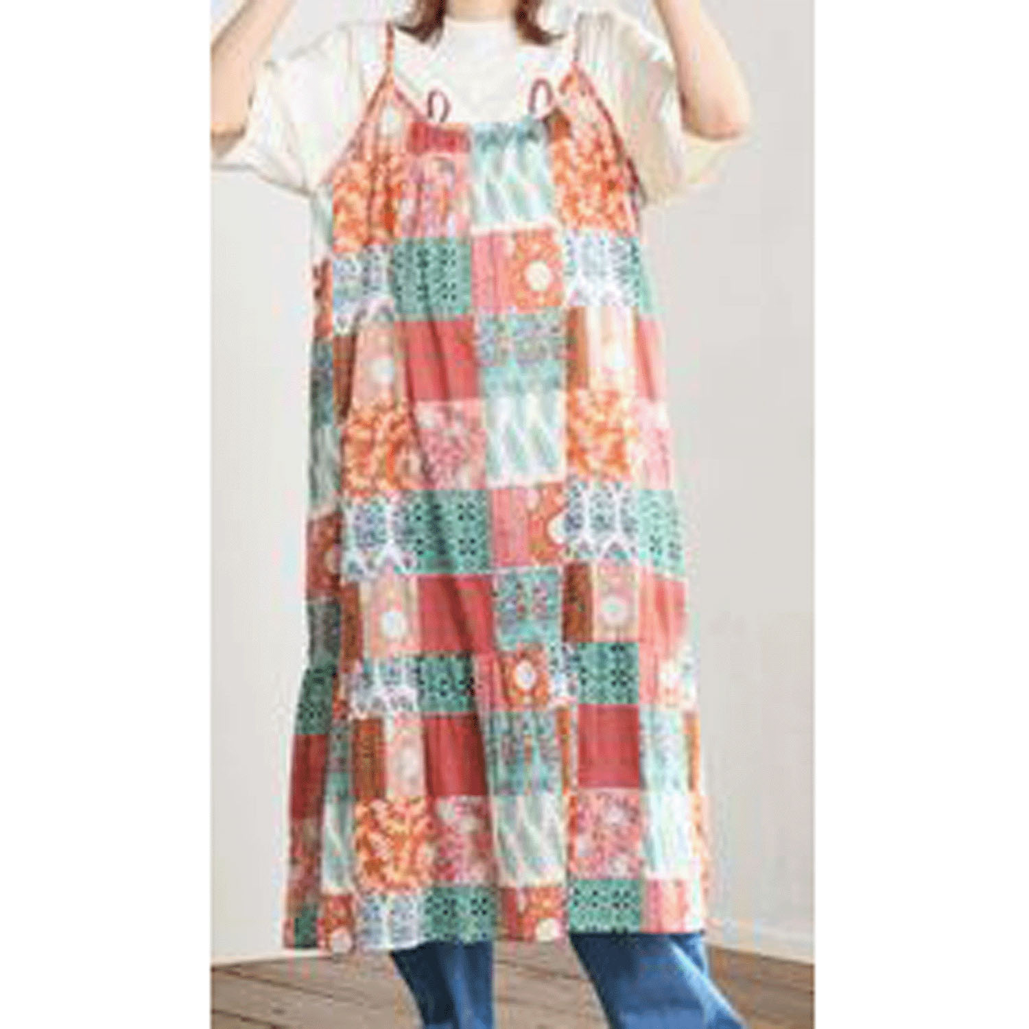 LittleMarket パッチワークワンピース - 画像1