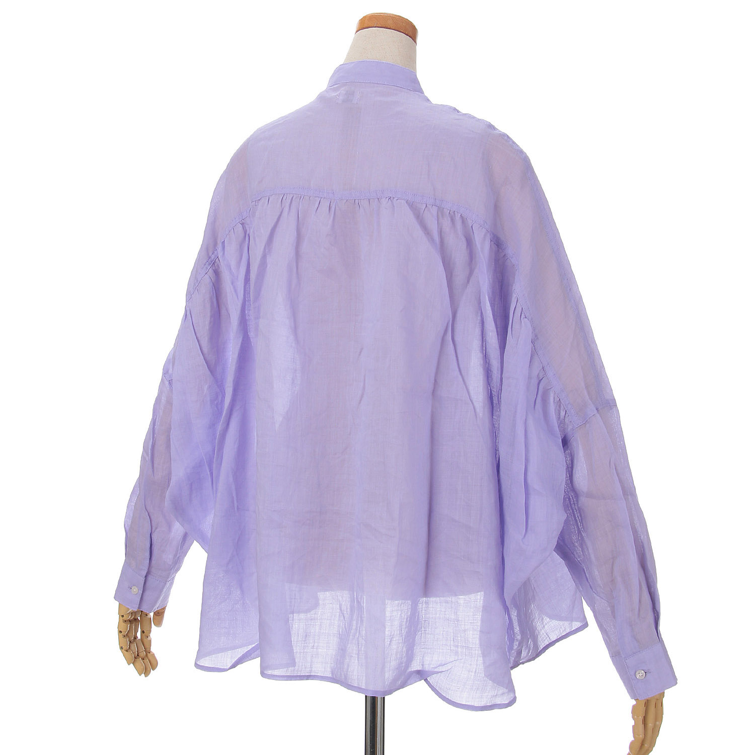 tene．ピネリアスタンドカラーシャツ - 画像6