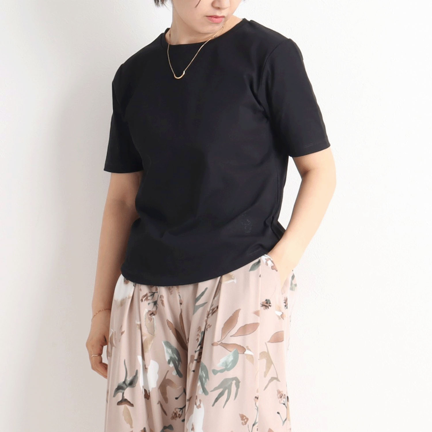 【Insta Live】MAFRAIS ソフトフライスBASIC5分袖TEE