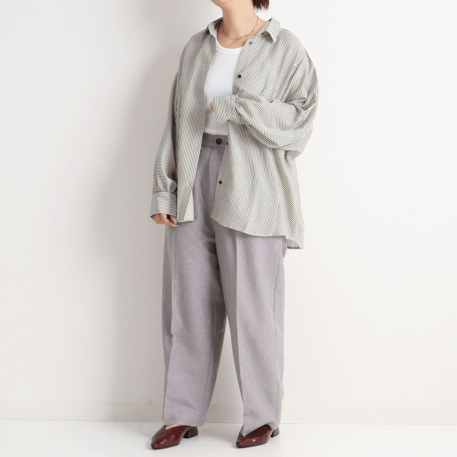 【Insta Live】MAFRAIS ストライプドビードルマンシャツ - 画像3