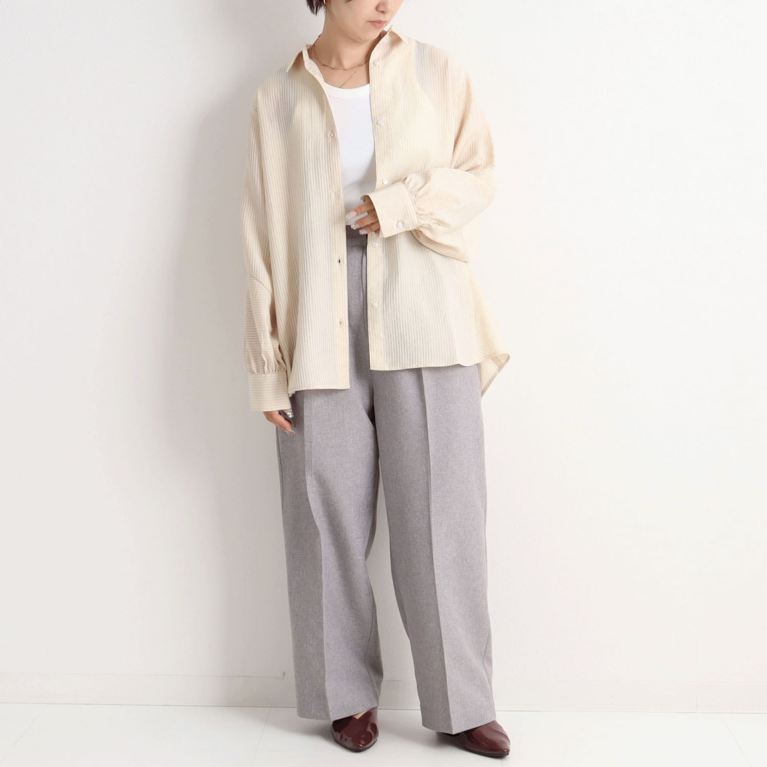 【Insta Live】MAFRAIS ストライプドビードルマンシャツ - 画像7