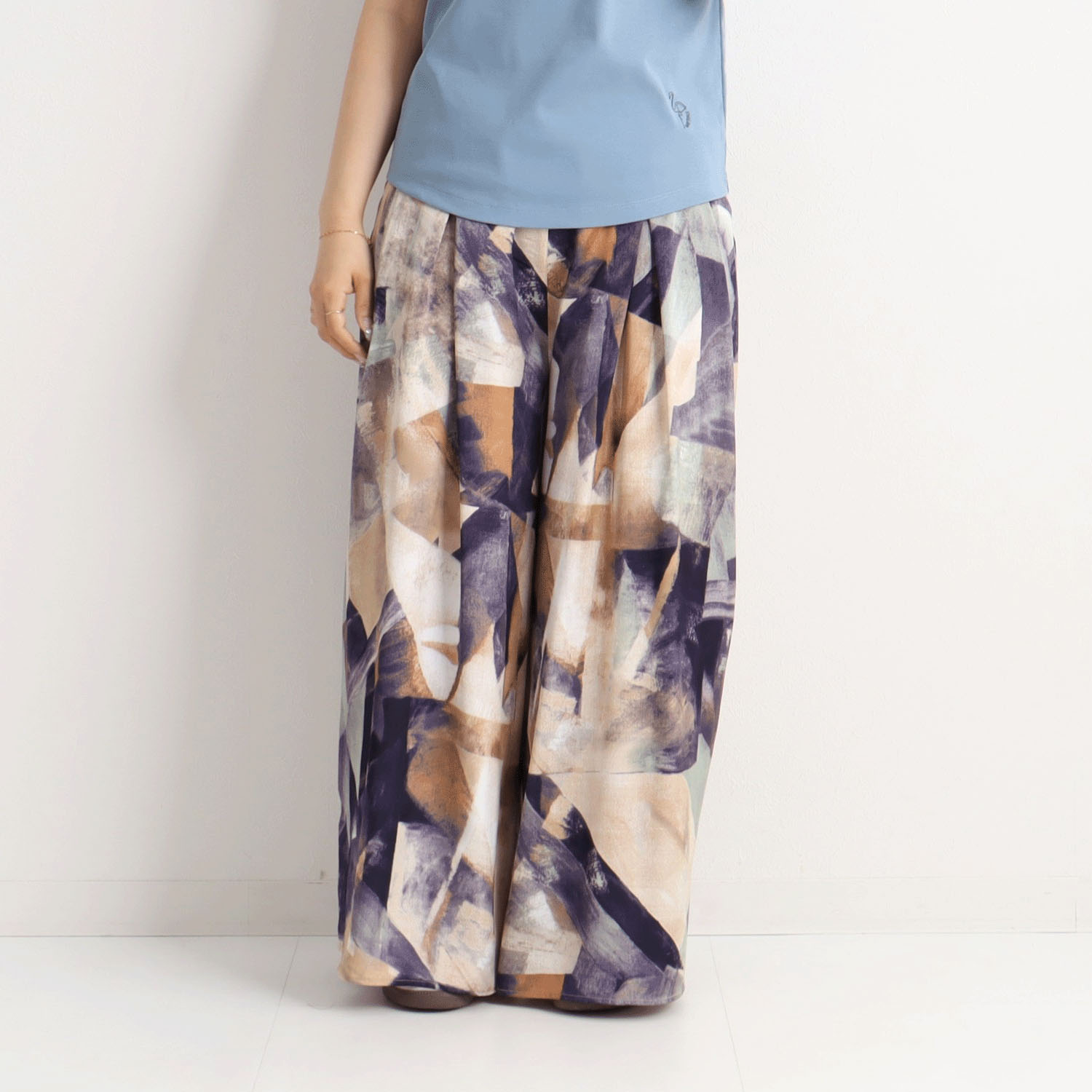 【Insta Live】MAFRAIS フラワープリントタックスカーチョ - 画像8