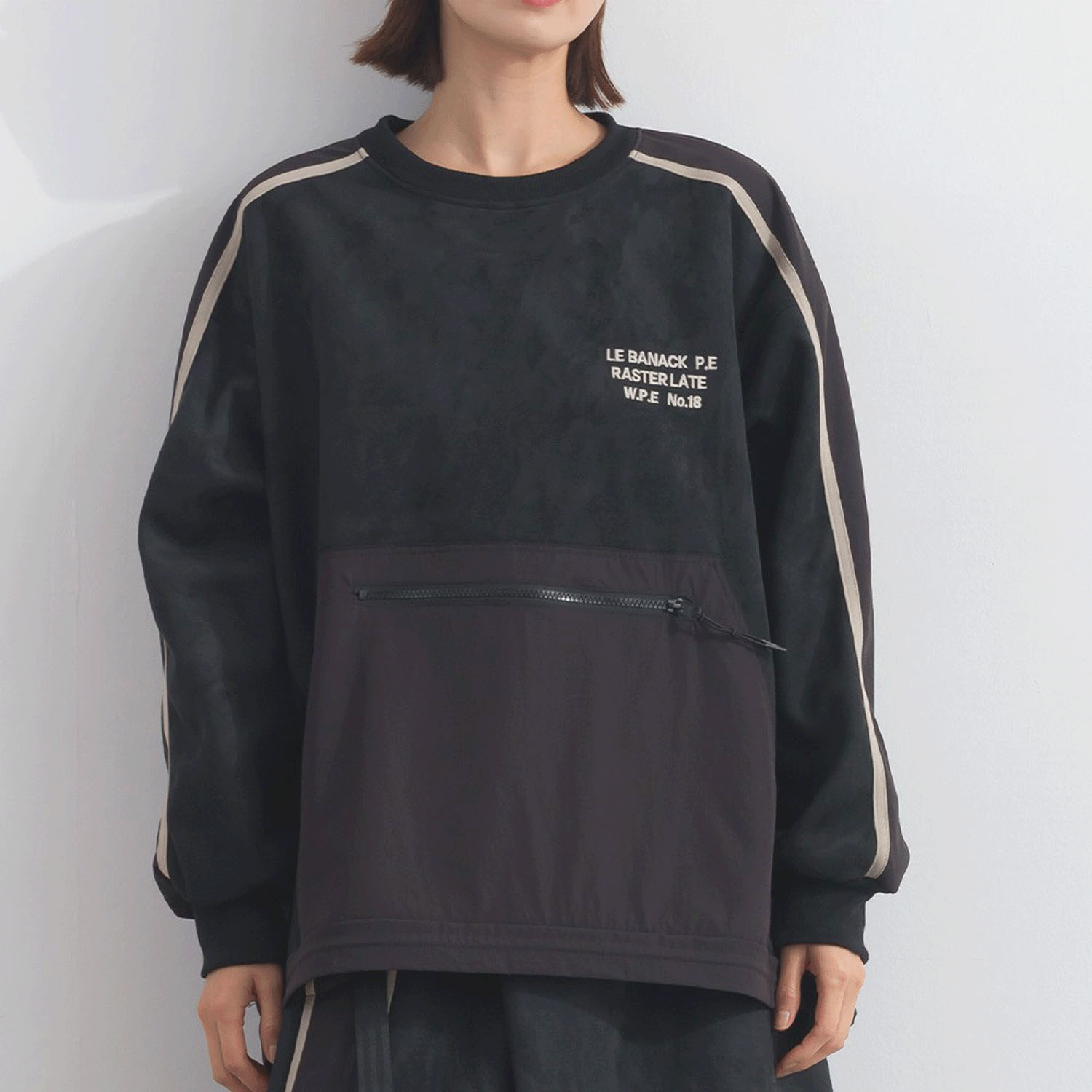 【ETONET限定】iriey フェイクスウェードラインプルオーバー - 画像2