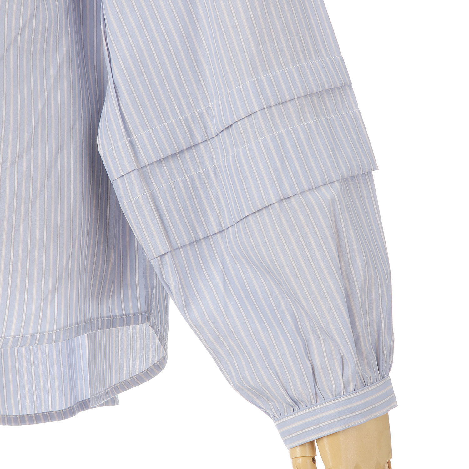 le colis 袖タック襟フリルシャツ - 画像6