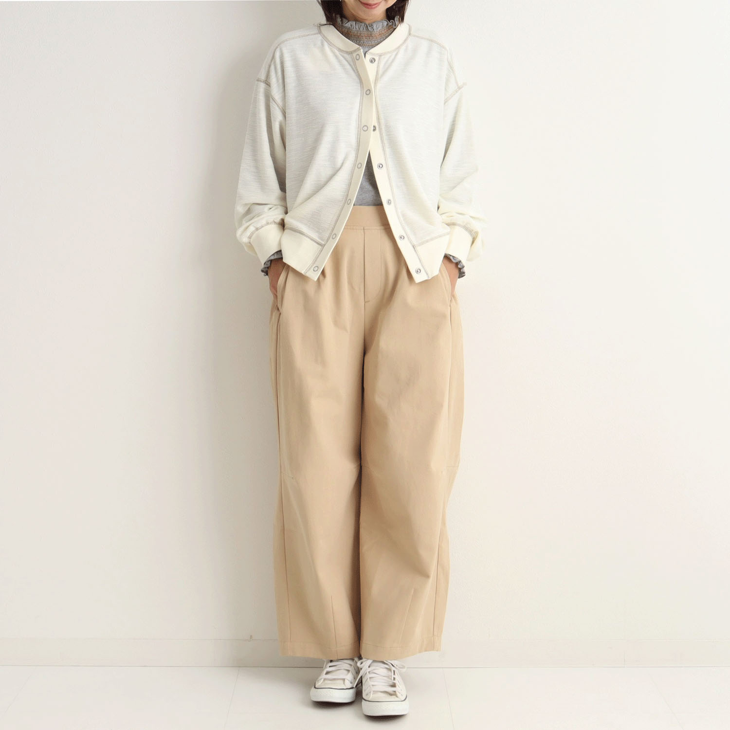 le colis ソフトインレイクロップドカーデ - 画像6