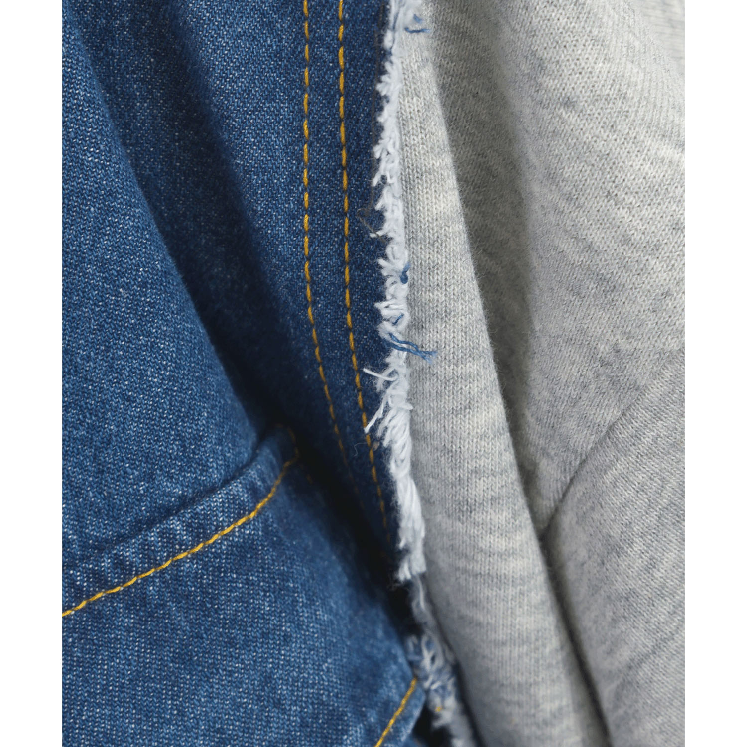 【ETONET限定】 iriey  裏毛Xデニムクル－カーデ - 画像9