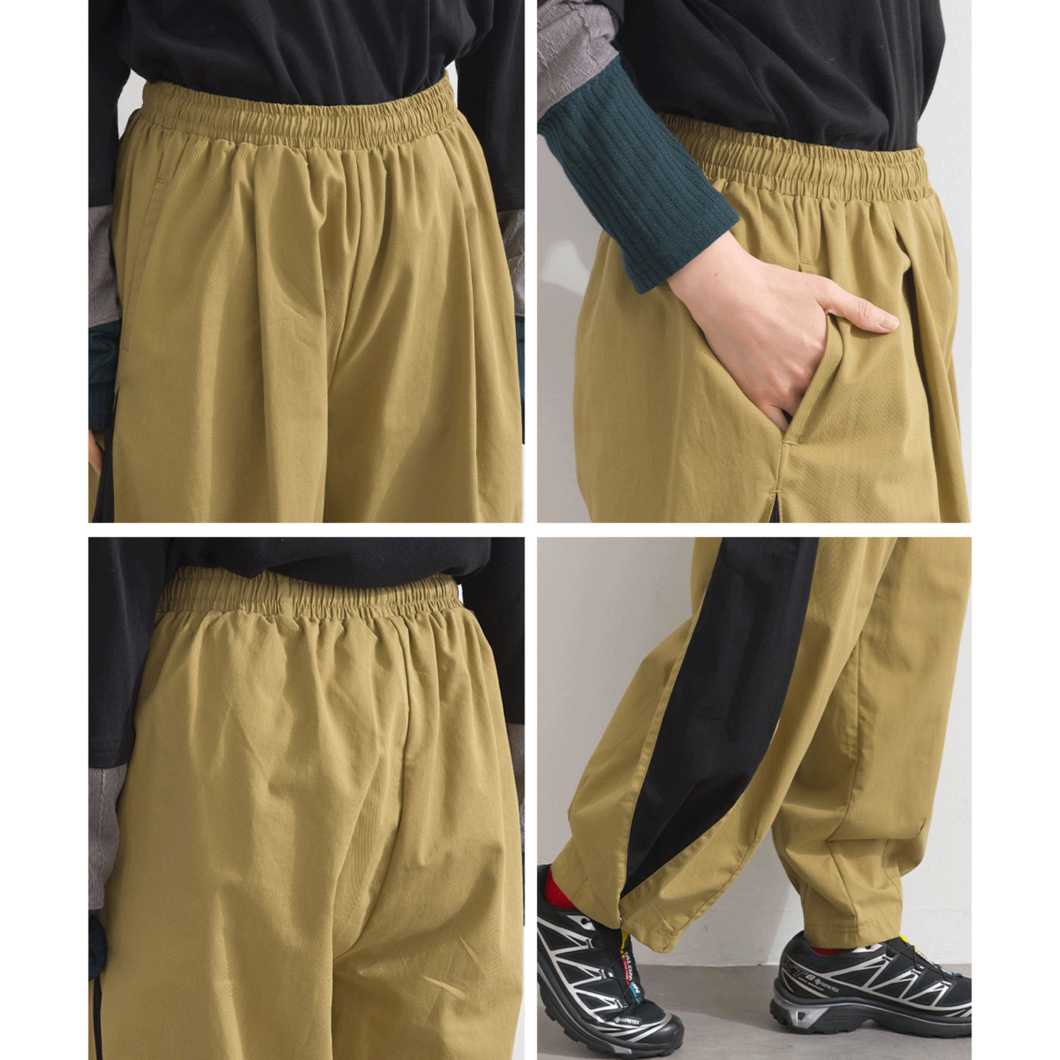 【ETONET限定】 iriey 脇タックコクーンパンツ - 画像21