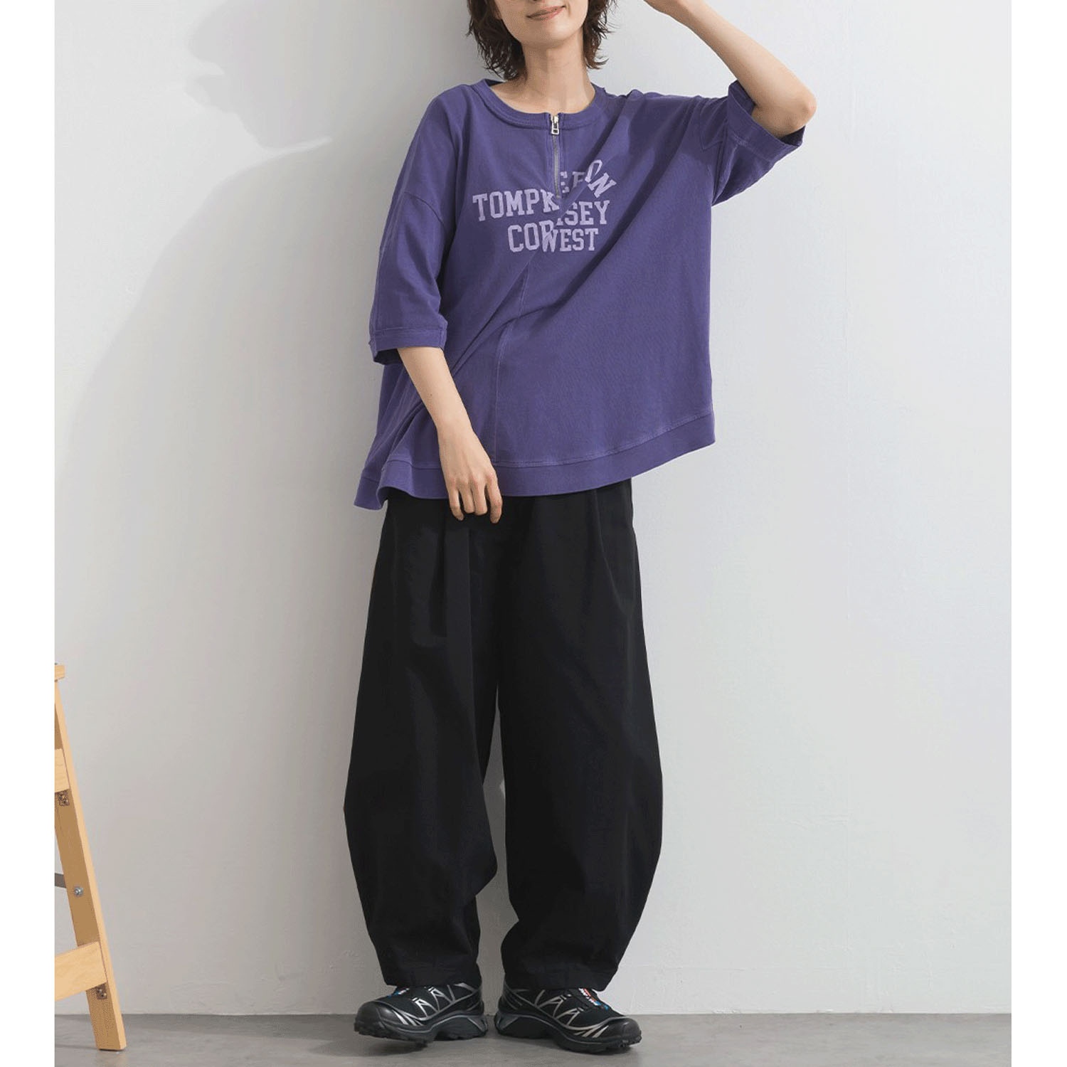 【ETONET限定】 iriey 脇タックコクーンパンツ - 画像7