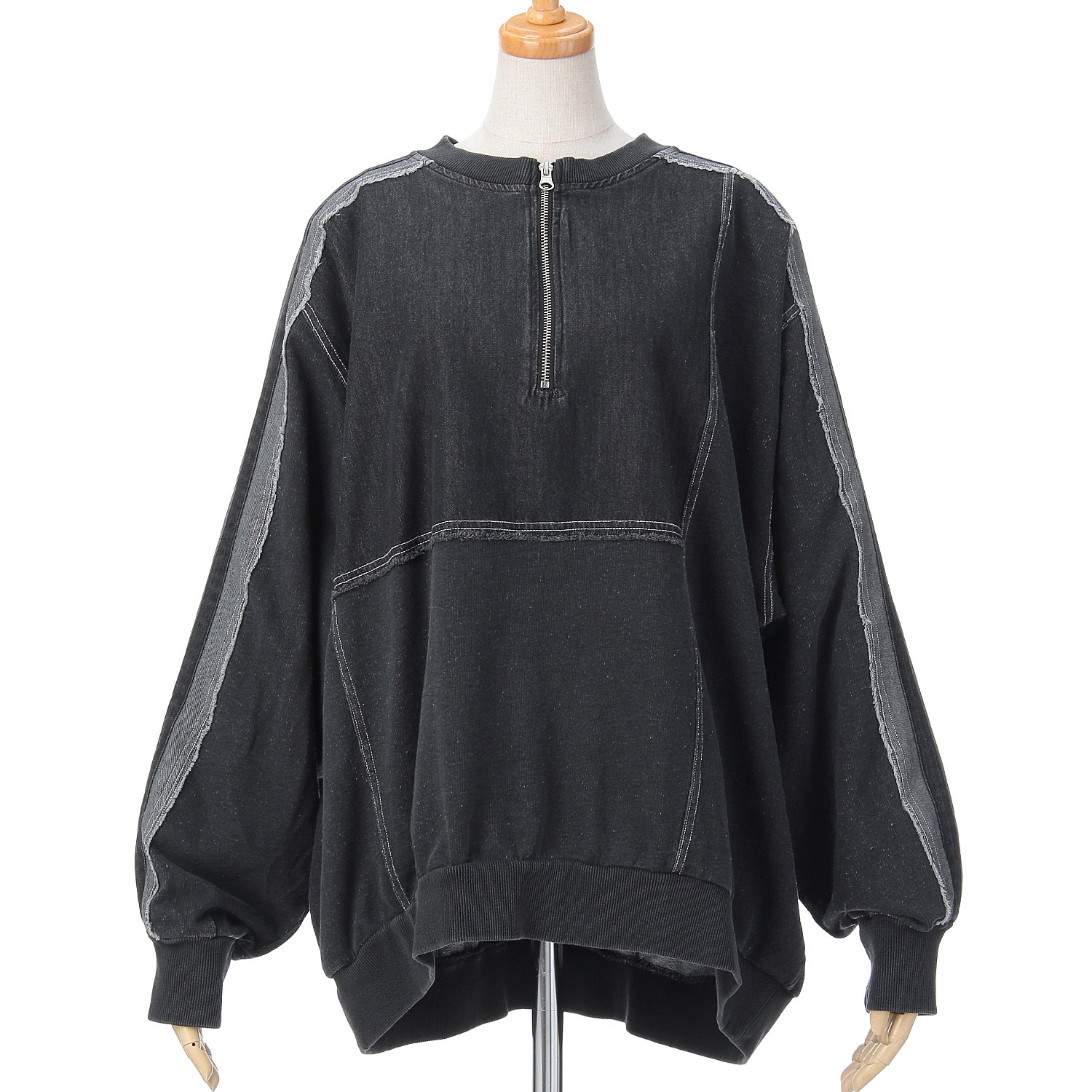 【ETONET限定】iriey 裏毛インディゴ染めラインPO - 画像11