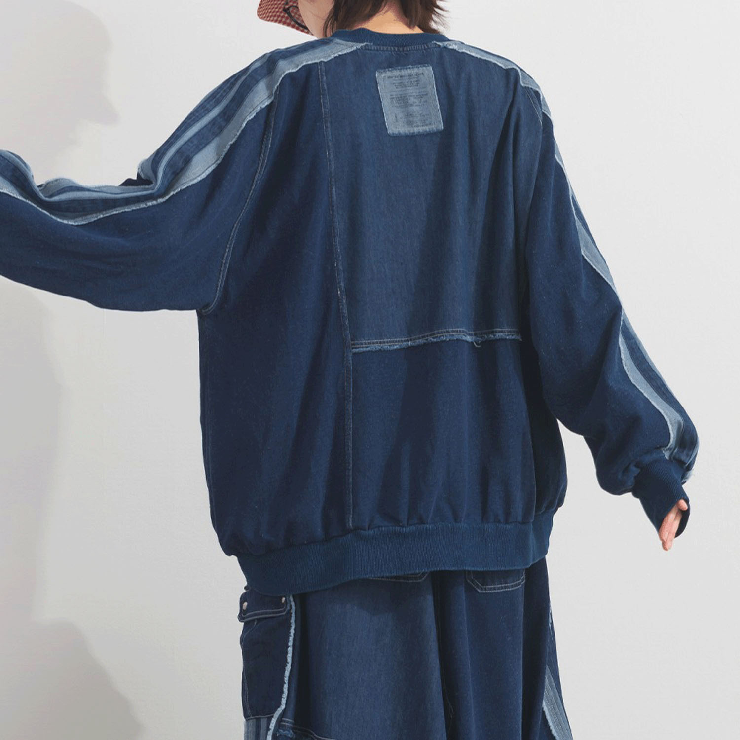 【ETONET限定】iriey 裏毛インディゴ染めラインPO - 画像14