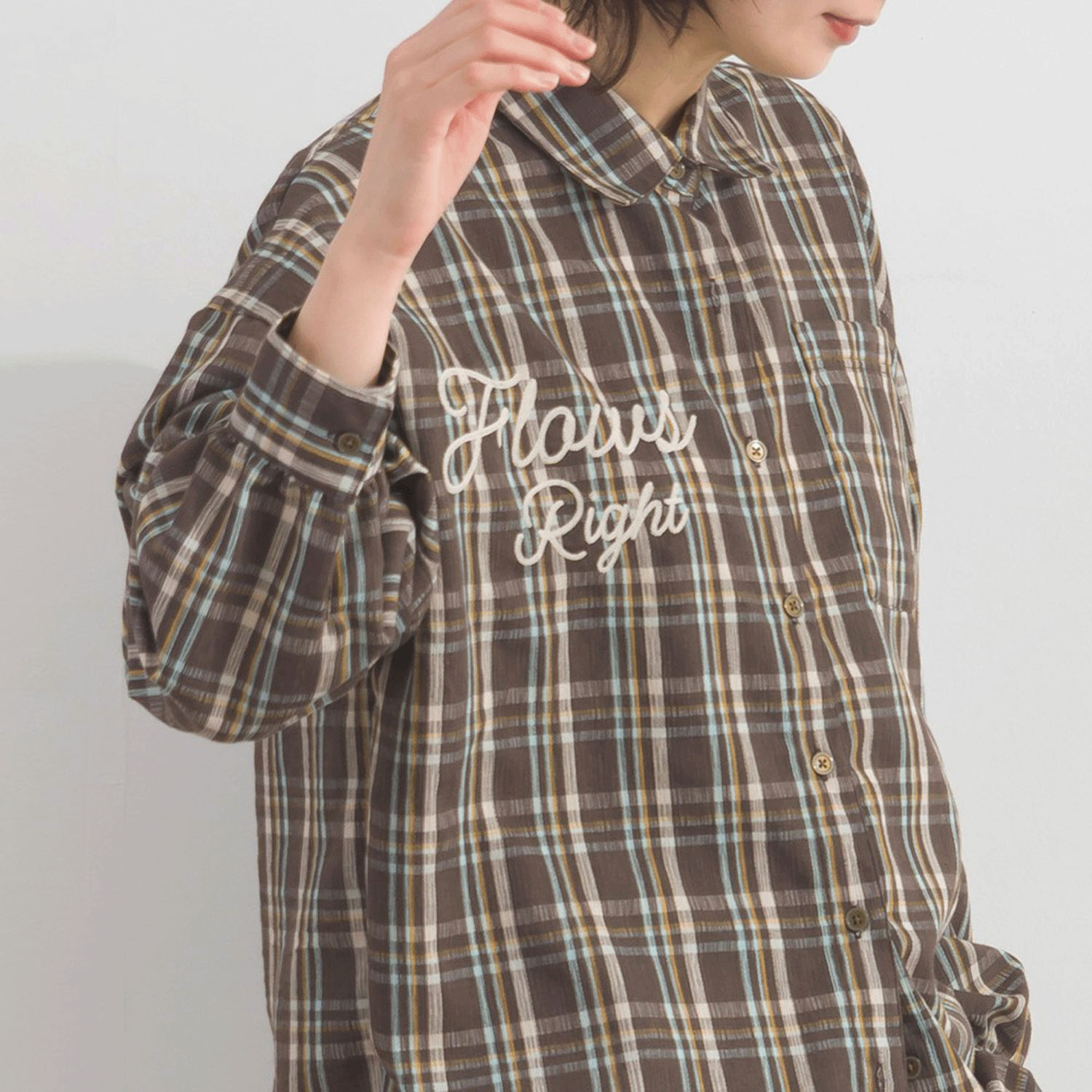 【ETONET限定】 iriey ワッシャーBIGシャツ - 画像17