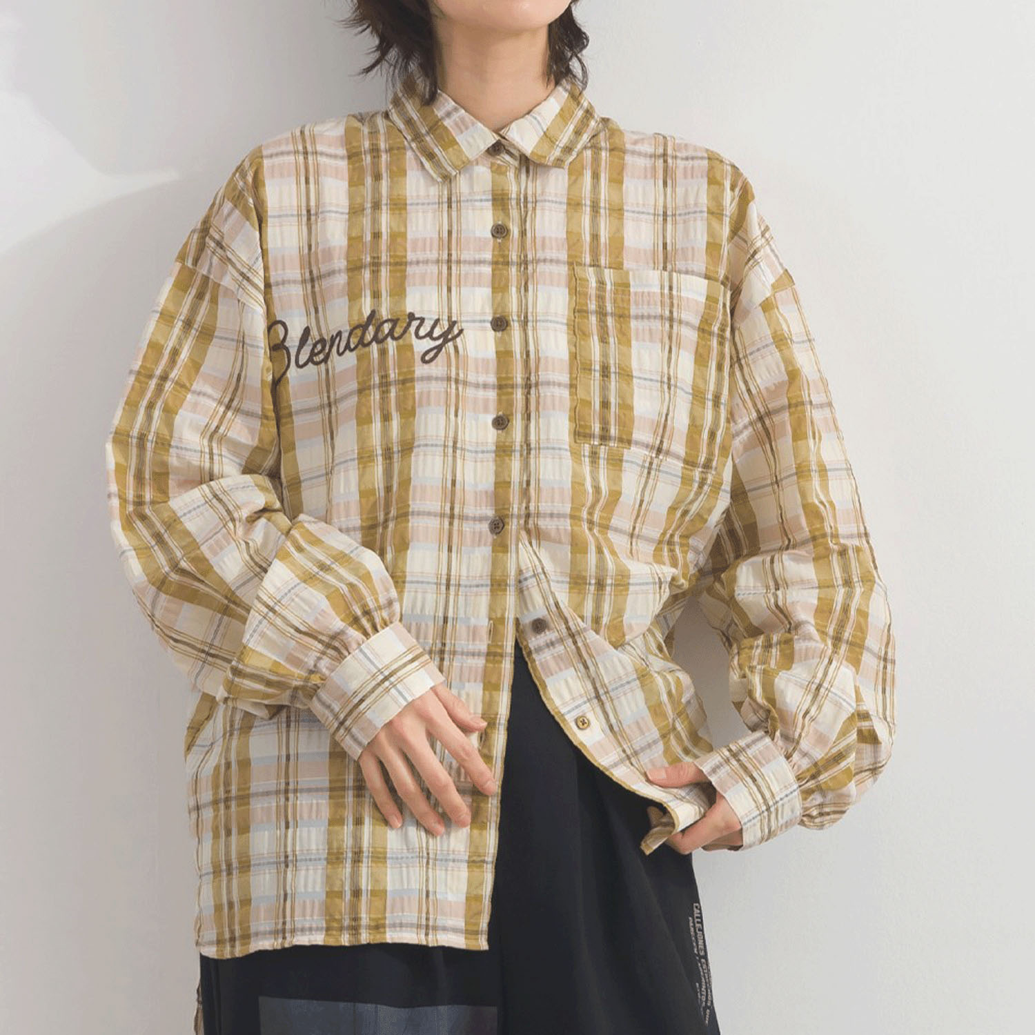 【ETONET限定】 iriey ワッシャーBIGシャツ - 画像23