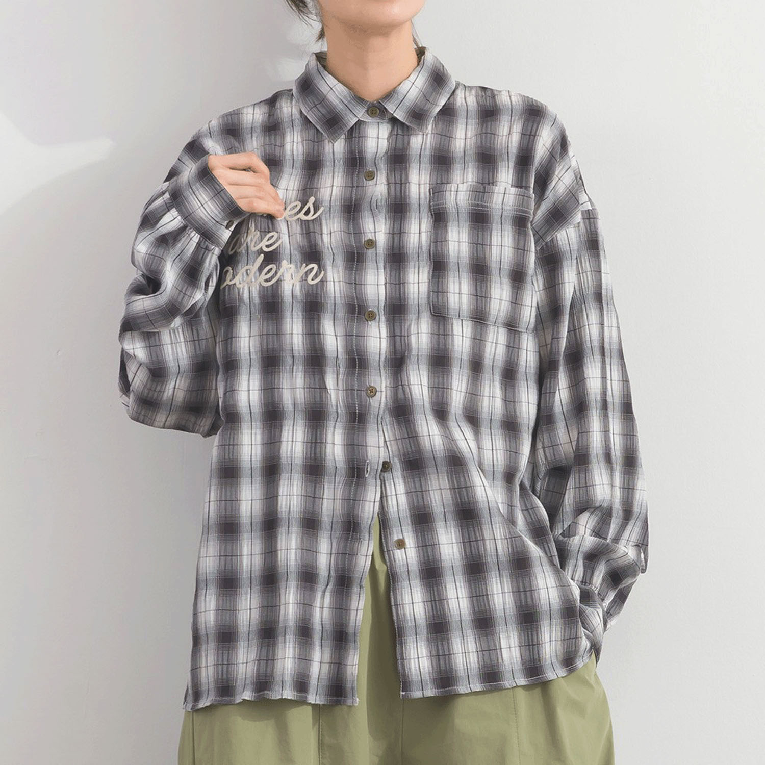 【ETONET限定】 iriey ワッシャーBIGシャツ - 画像5