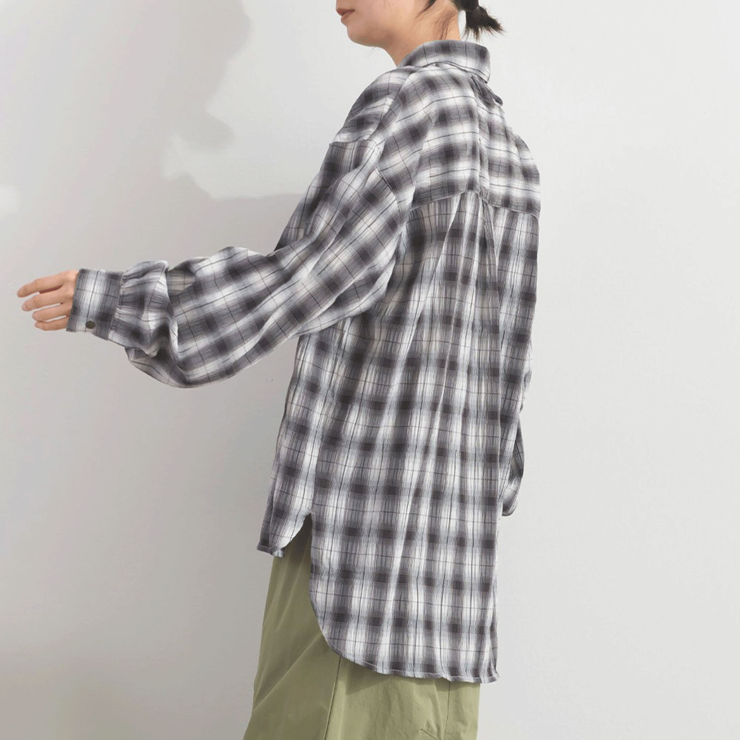 【ETONET限定】 iriey ワッシャーBIGシャツ - 画像6