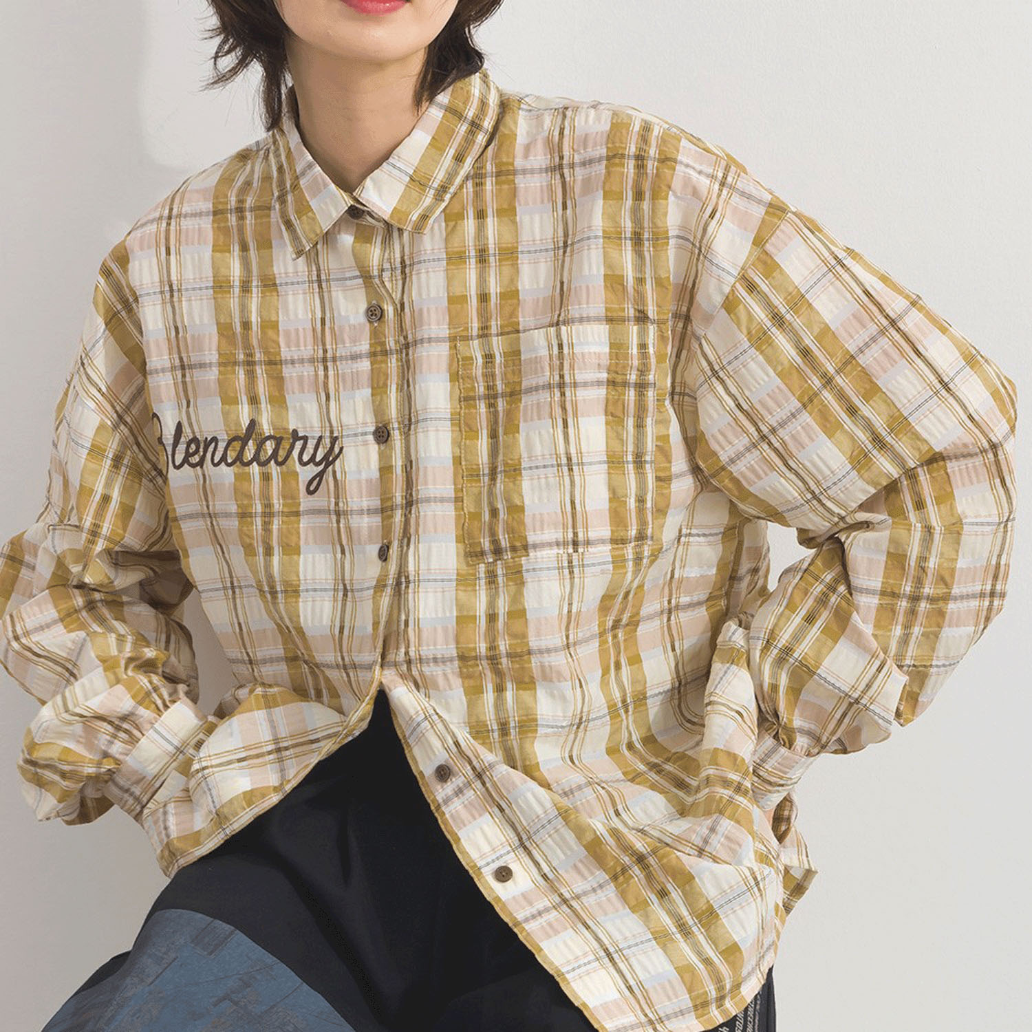 【ETONET限定】 iriey ワッシャーBIGシャツ - 画像1