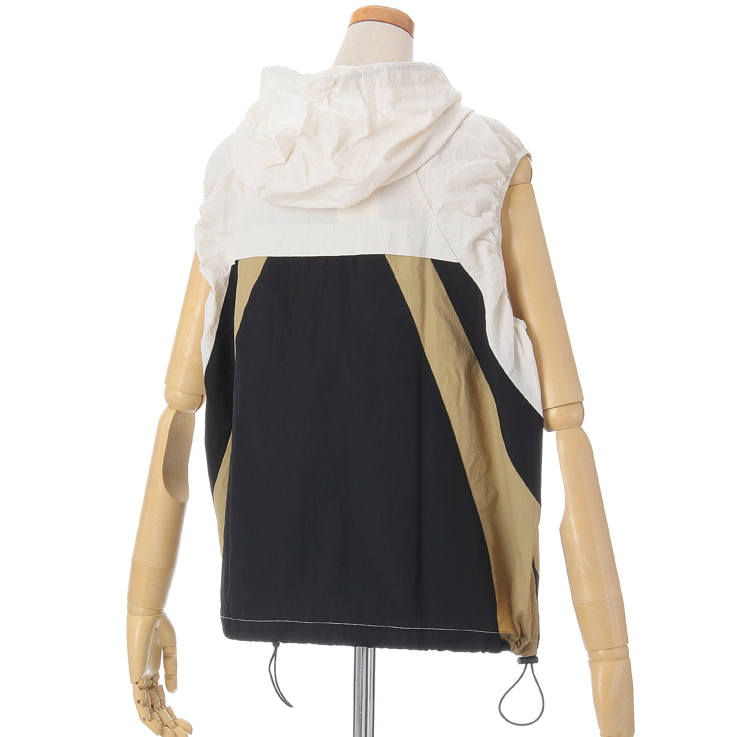 GENTIL ナイロン配色切替ベスト - 画像7