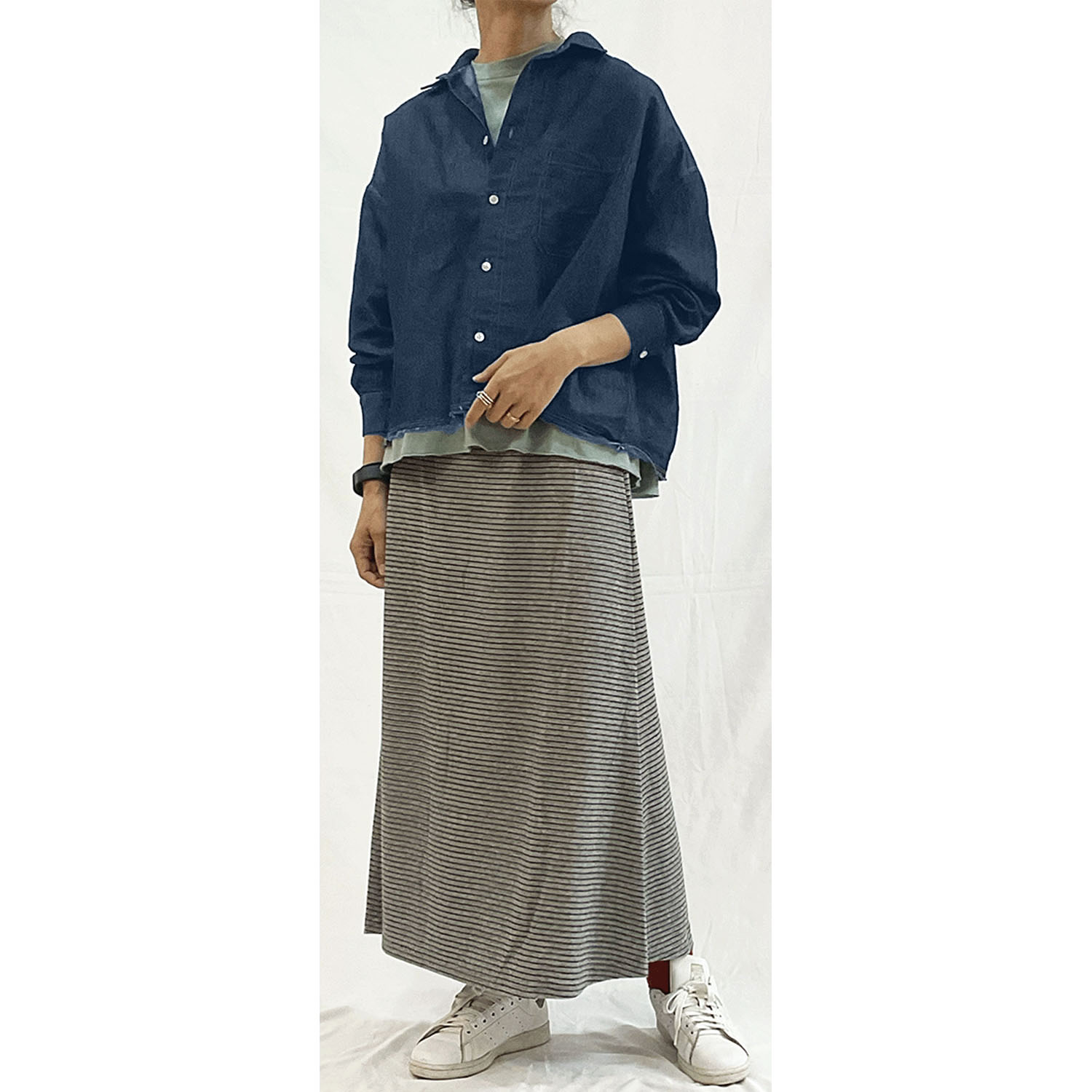 GENTIL デニムショート丈シャツ - 画像6