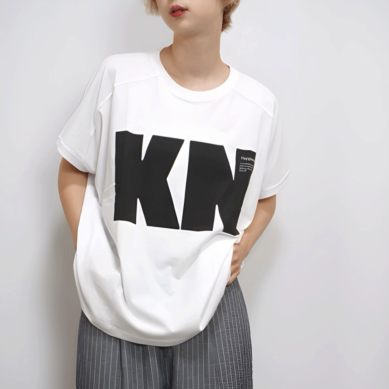 fu－dueka：： ビッグロゴ 変形ワイドTee - 画像3