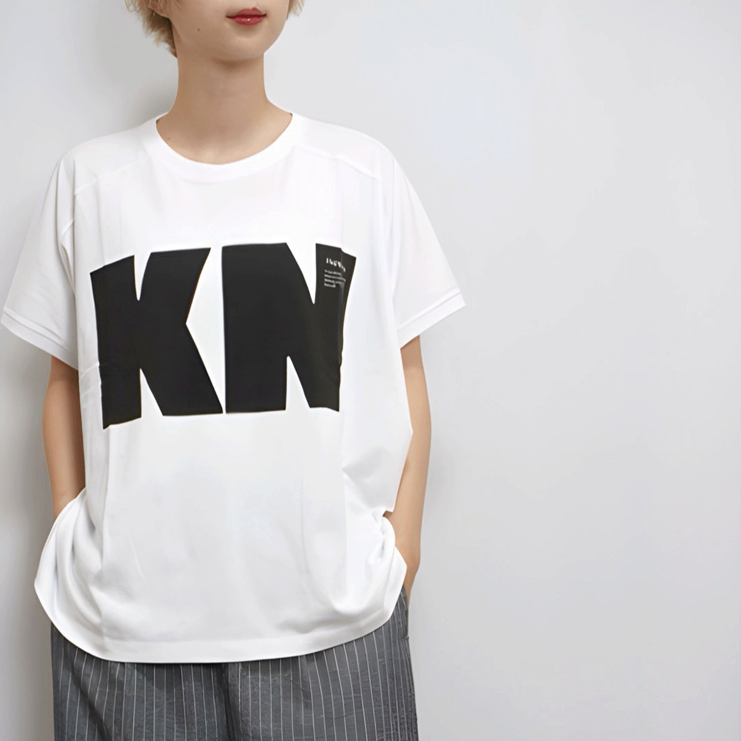 fu－dueka：： ビッグロゴ 変形ワイドTee - 画像4