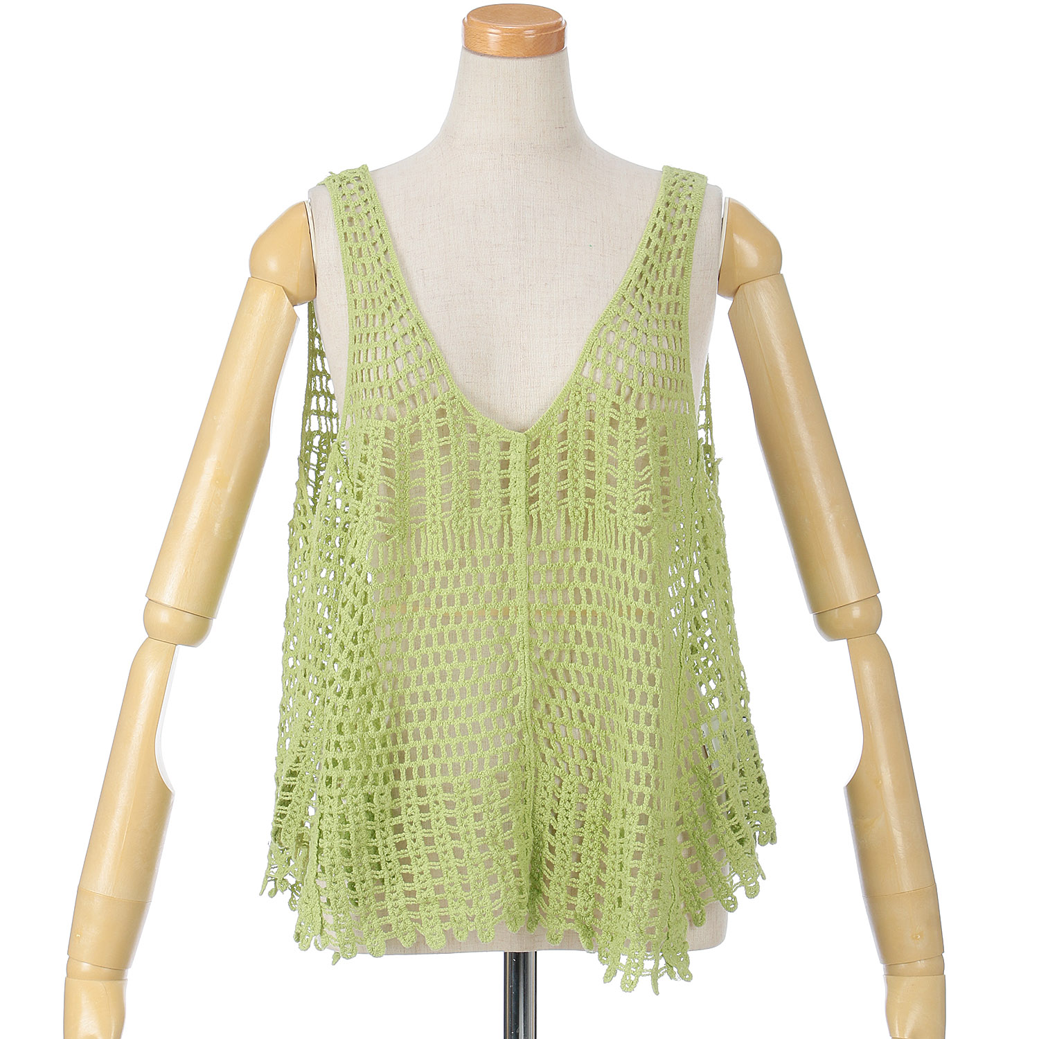 GENTIL かぎ針風レースキャミソール - 画像3