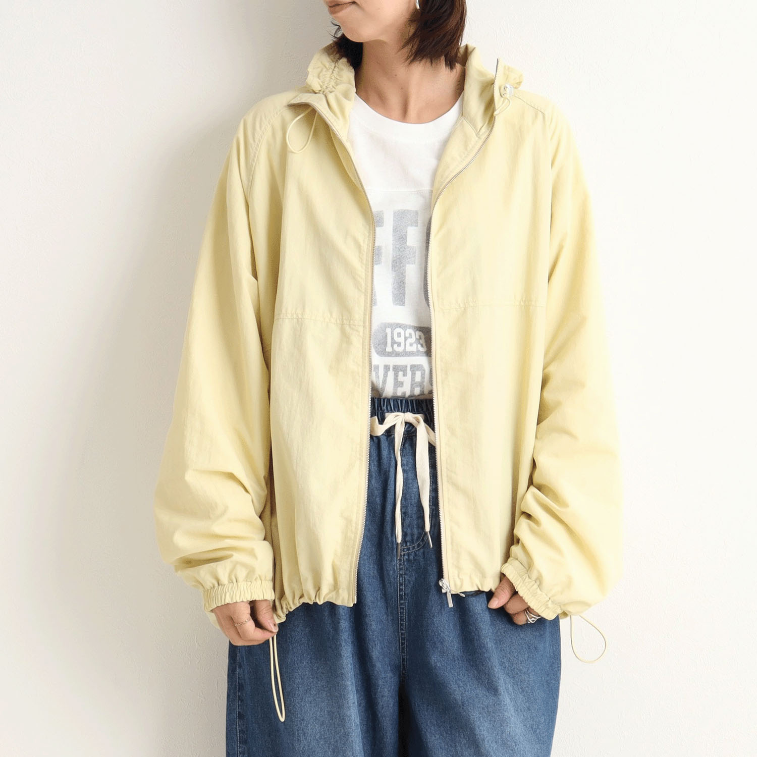 【Insta Live】le colis  ワッシャーナイロンラグランブルゾン - 画像1