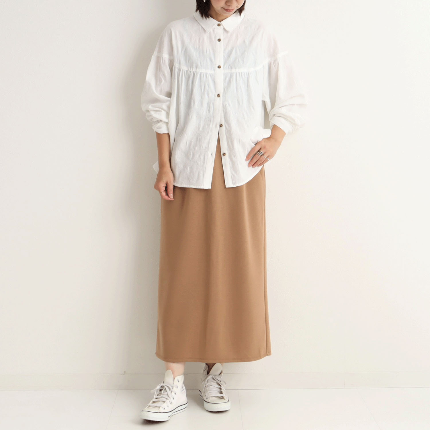 le colis  ランダムドットジャカード切替シャツ - 画像4