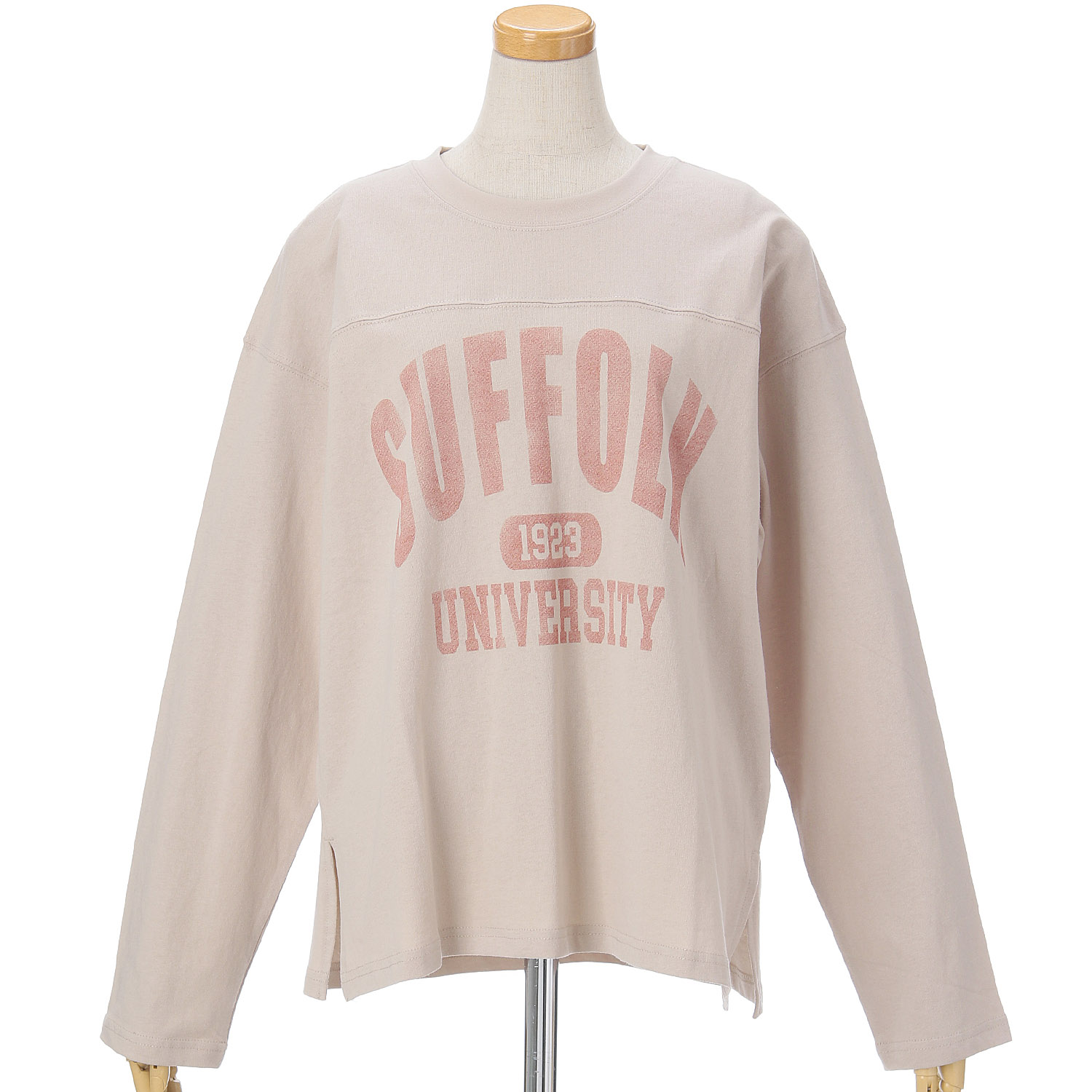 【Insta Live】le colis  OE天竺フットボールロゴTEE - 画像1