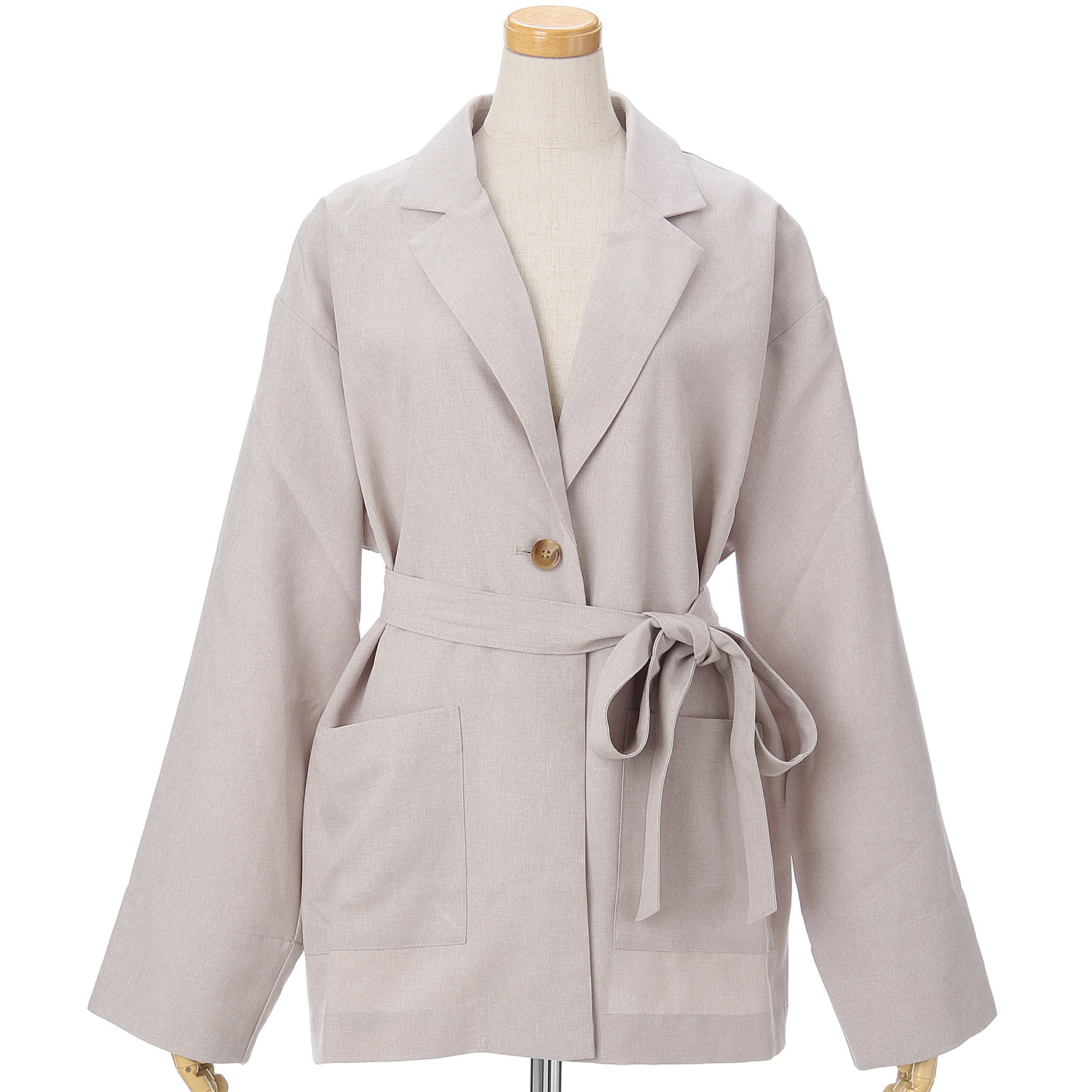 【Insta Live】MAFRAIS 麻ライクベルト付きジャケット - 画像9