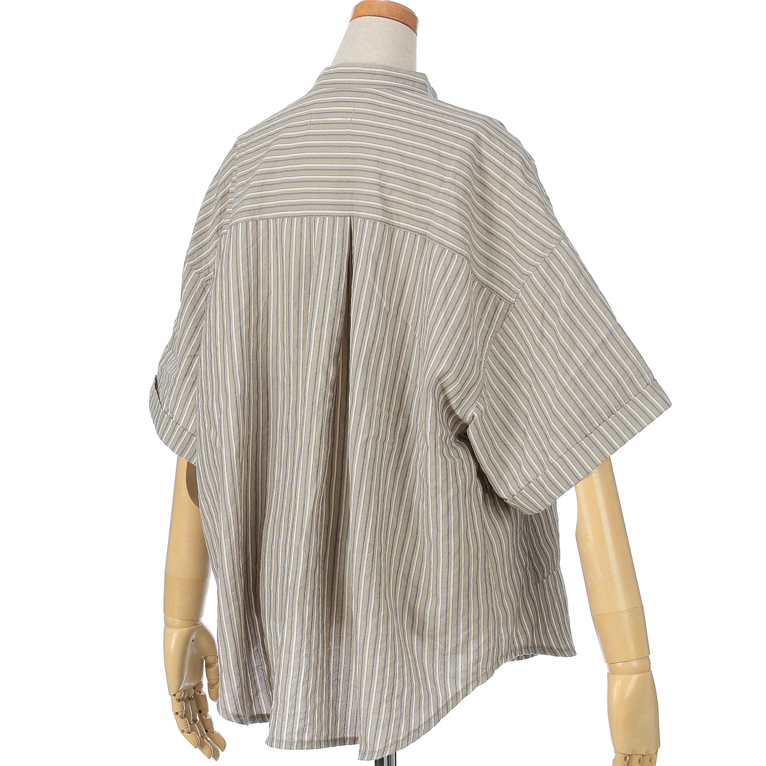 GENTIL マルチストライプポケットシャツ - 画像4