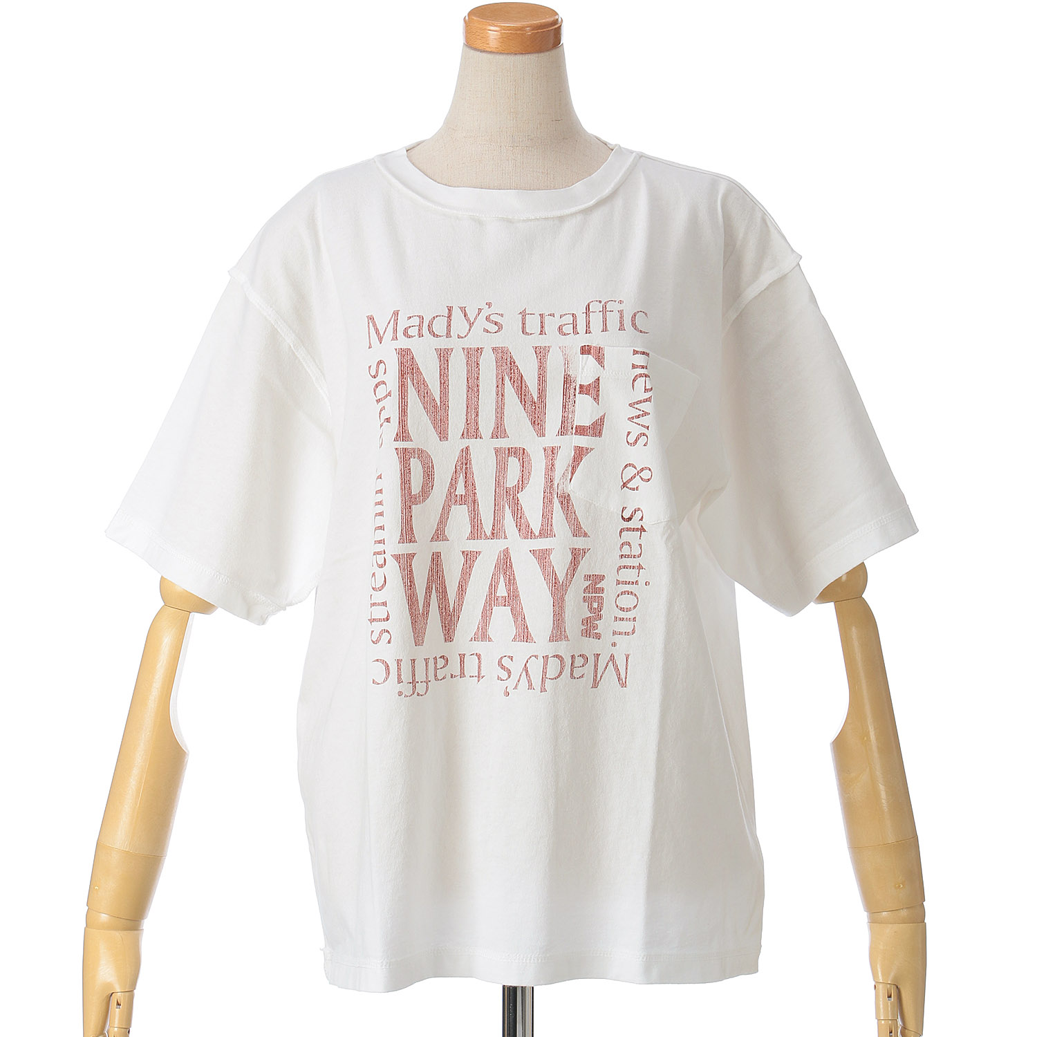 GENTIL リメイク風胸ポケロゴTee