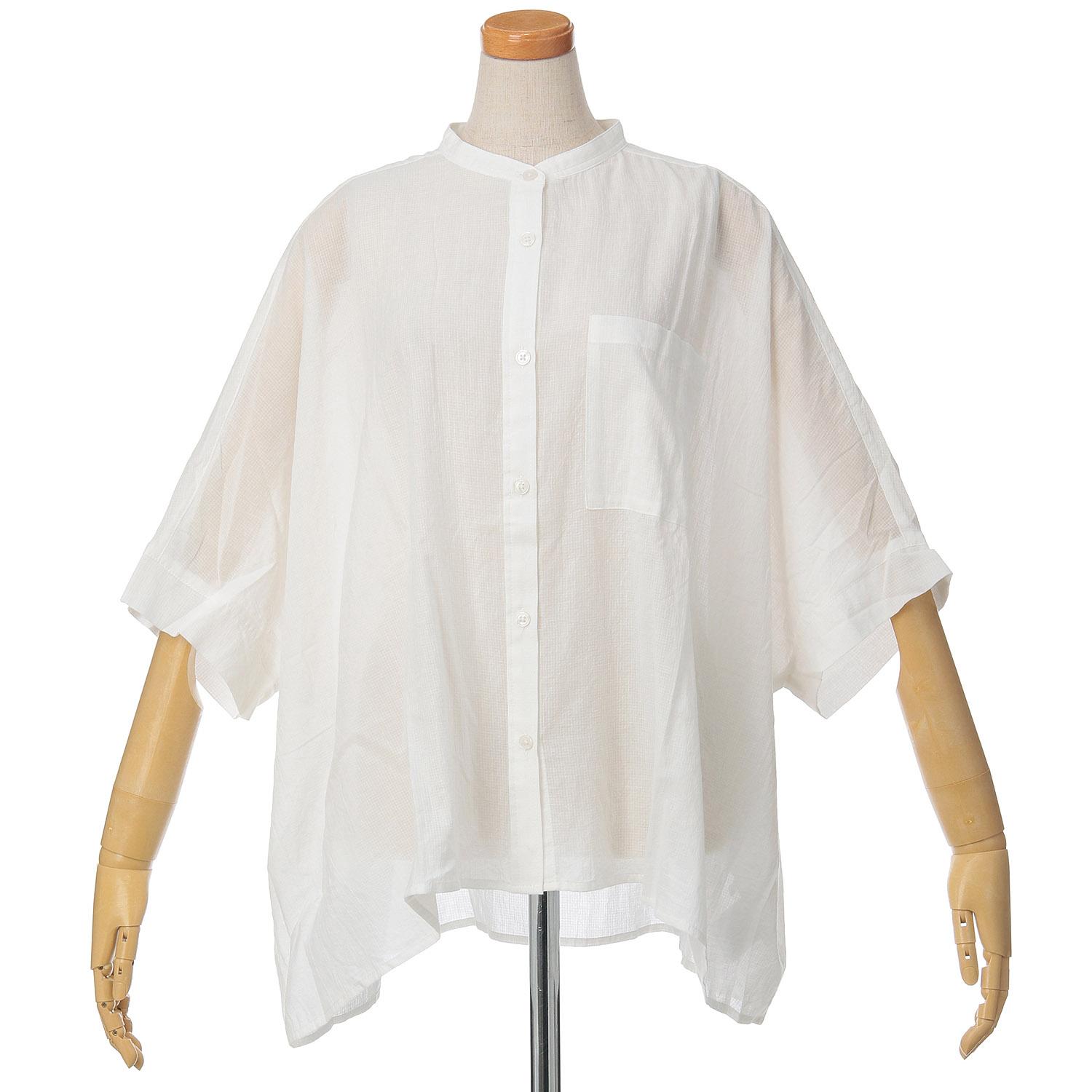 le colis ラティスボイルドルマンシャツ5分袖 - 画像2