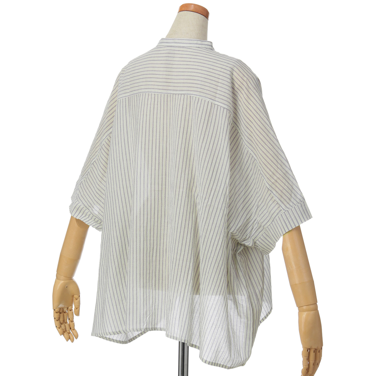 le colis ラティスボイルドルマンシャツ5分袖 - 画像5