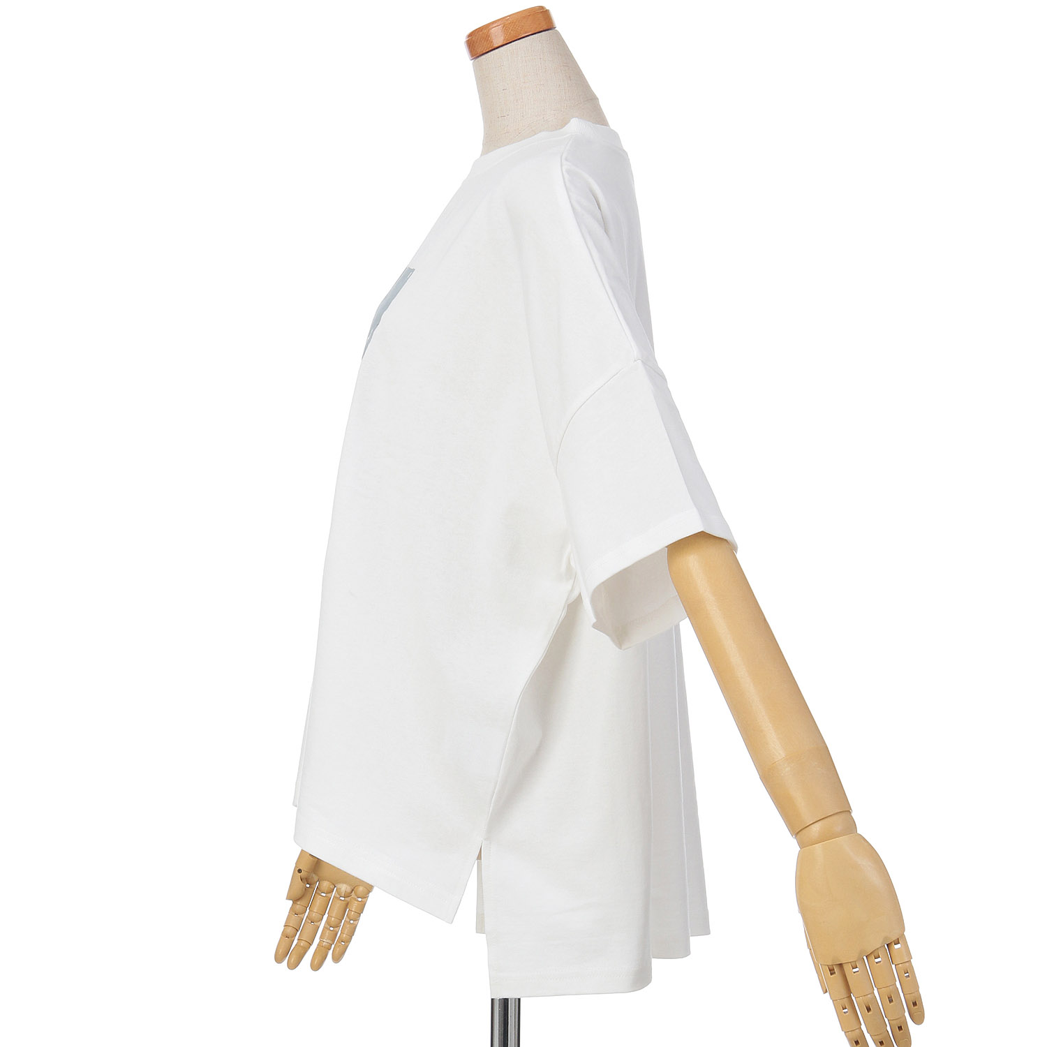 le colis ドライタッチ天竺箔プリントロゴTEE - 画像4