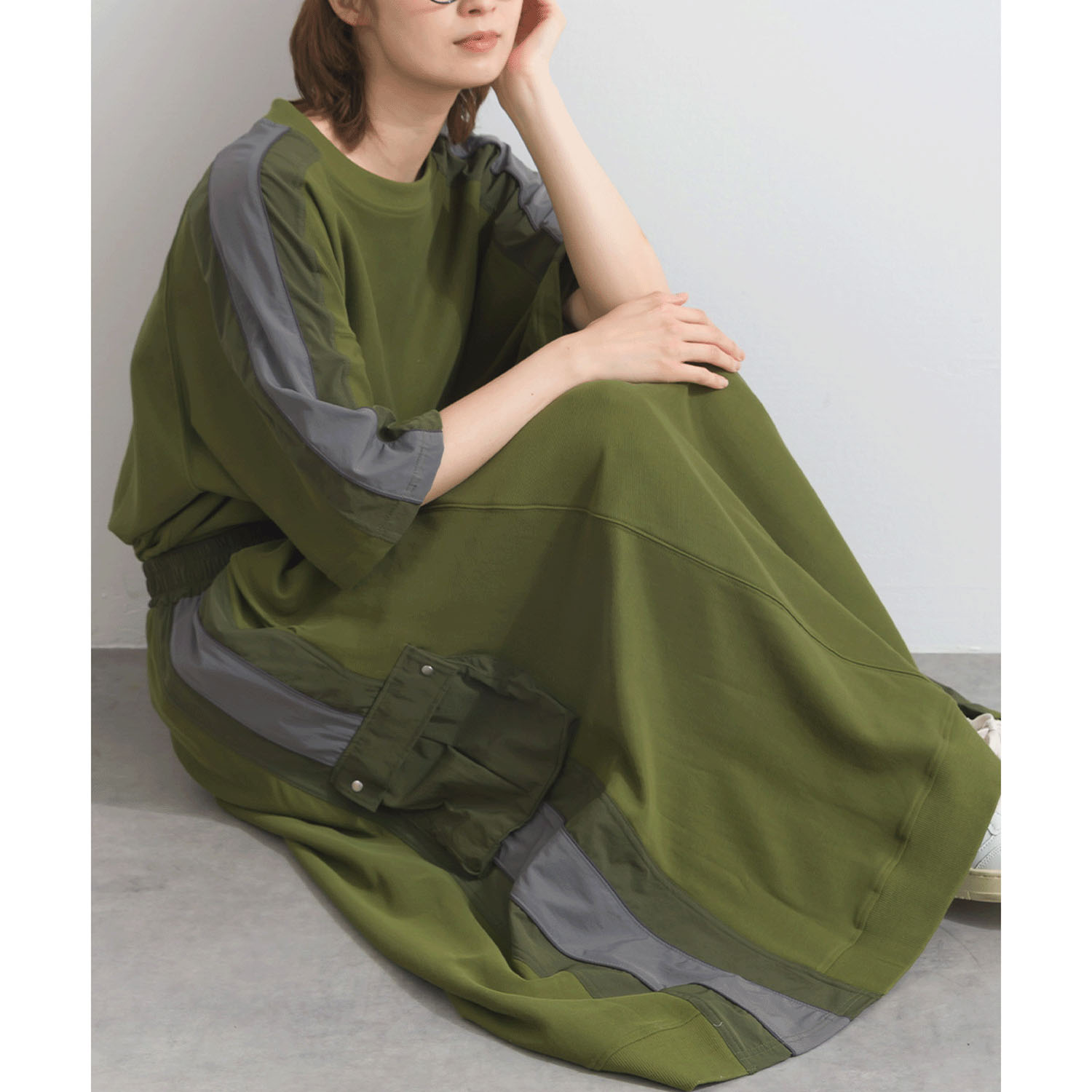 【ETONET限定】 iriey 配色ラインスカート - 画像16