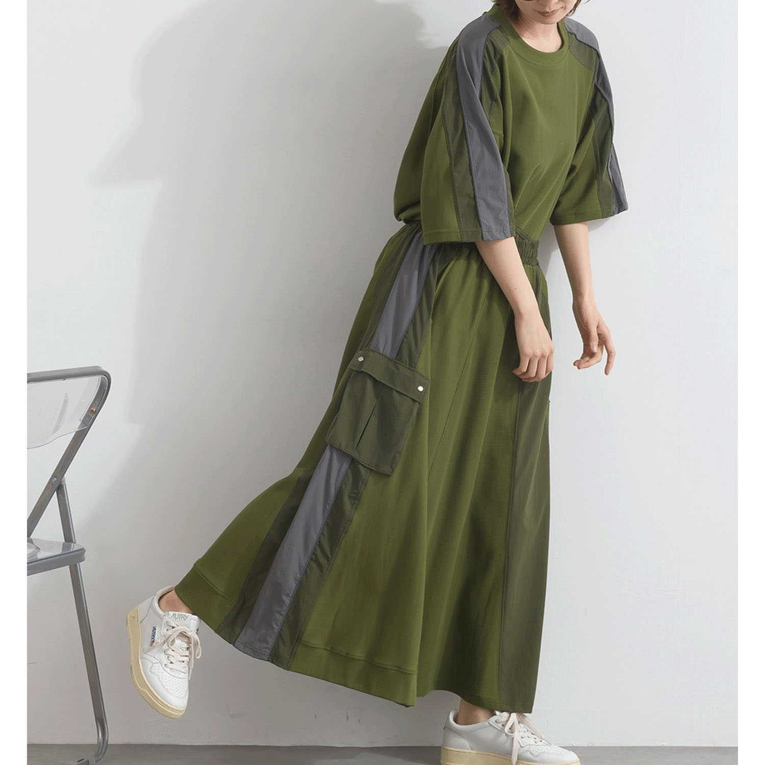 【ETONET限定】 iriey 配色ラインスカート - 画像21