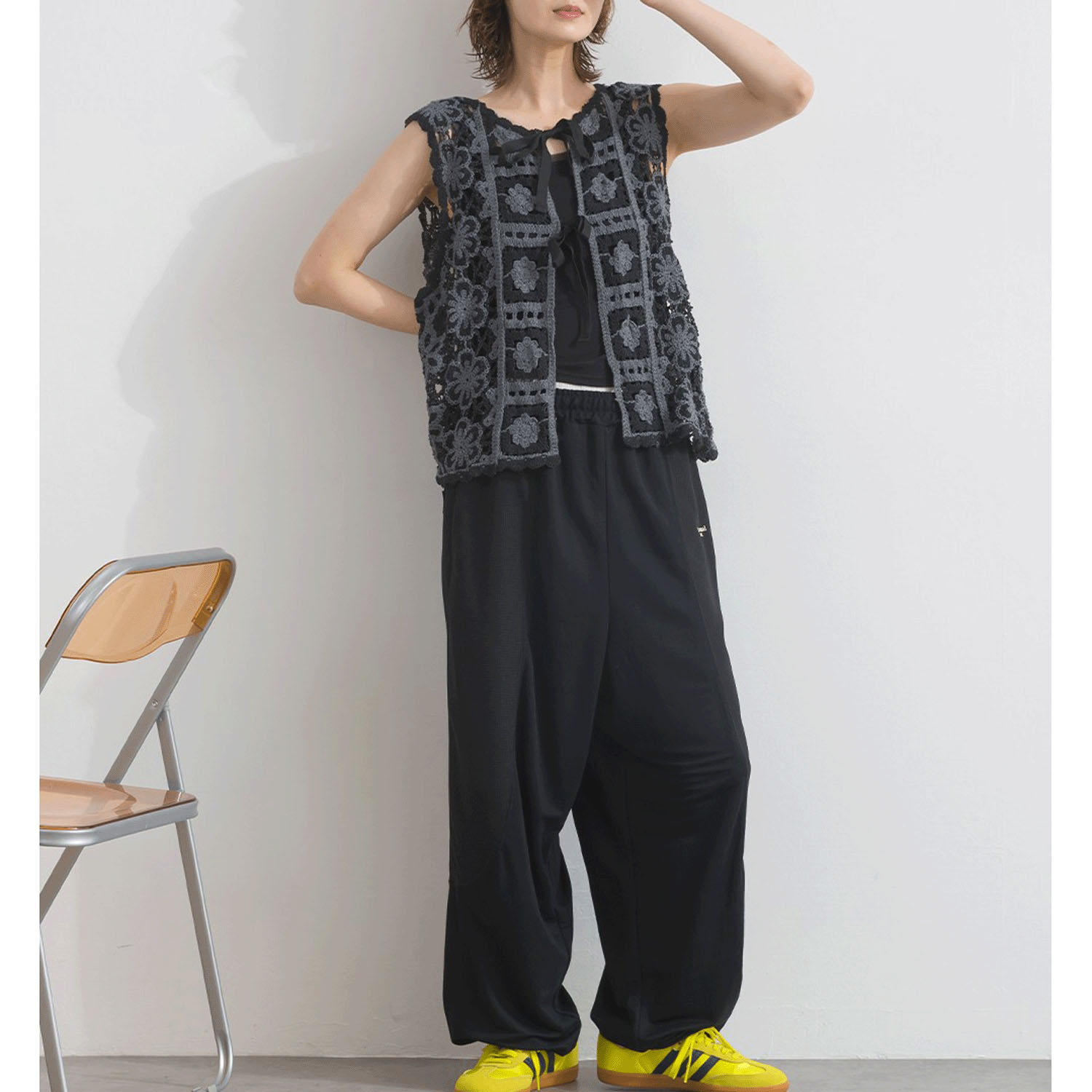 【ETONET限定】 iriey クロシェモチーフ2WAYベスト - 画像6