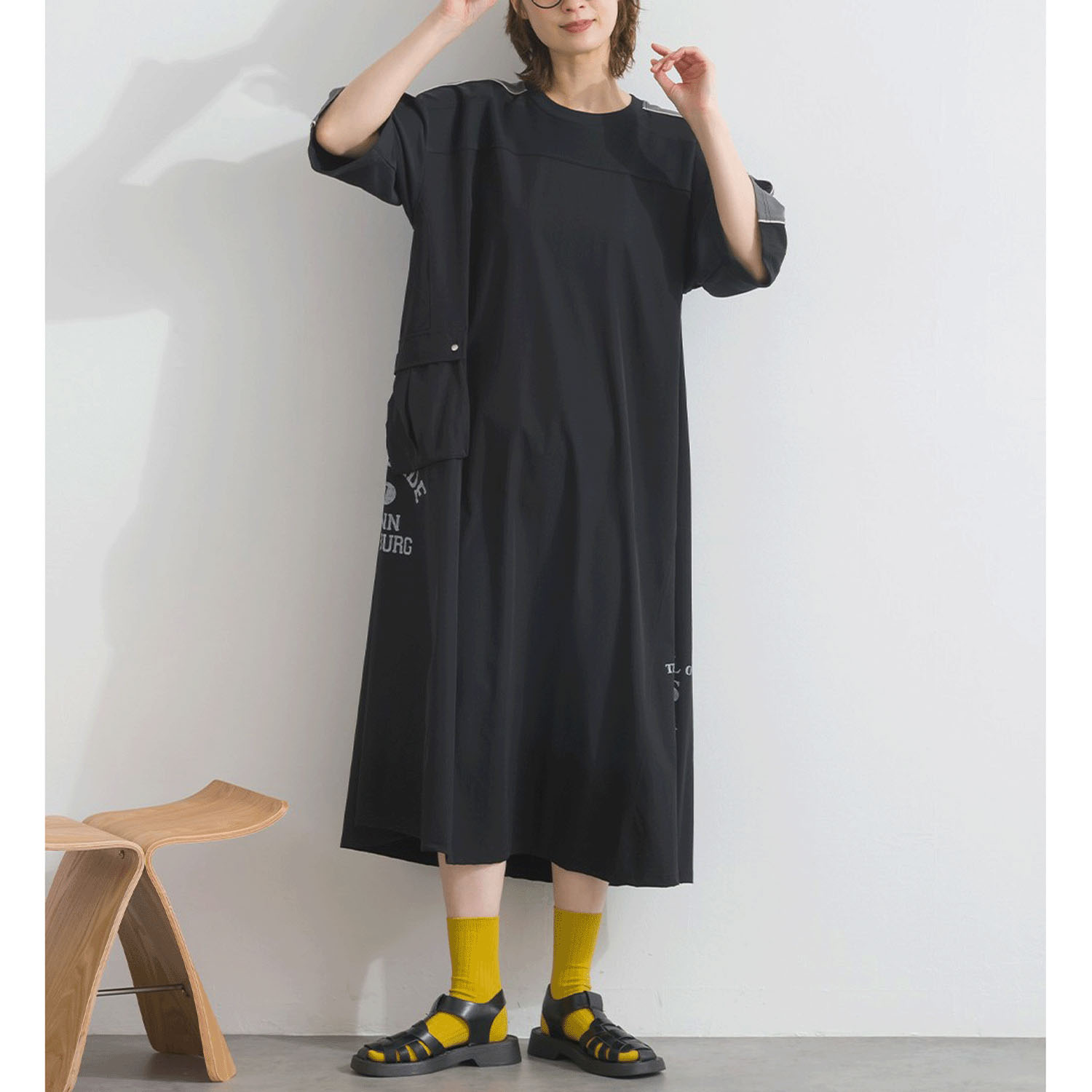 【ETONET限定】 iriey 配色ラインワンピース - 画像8