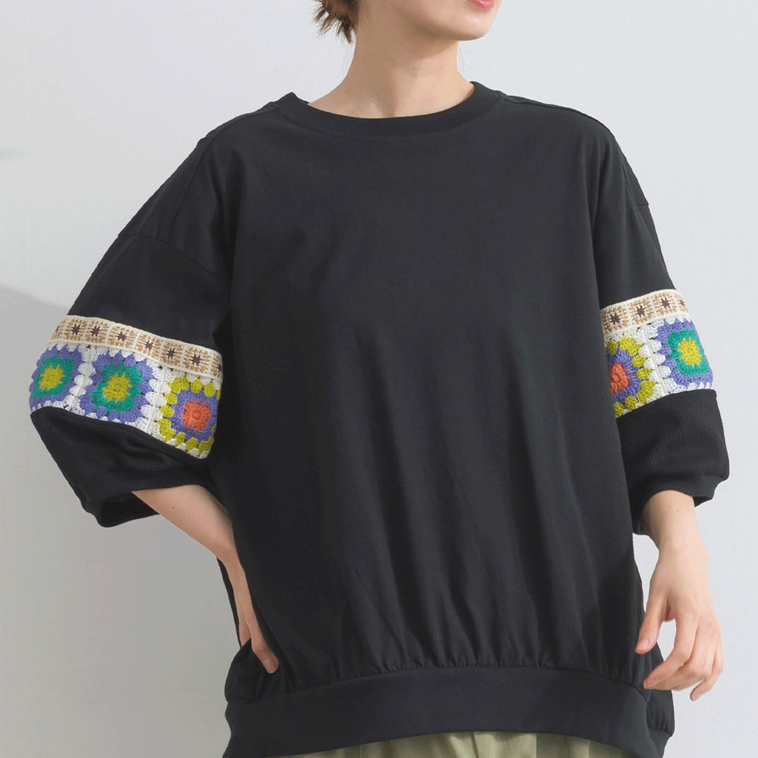 【ETONET限定】 iriey クロシェモチーフプルオーバー - 画像11