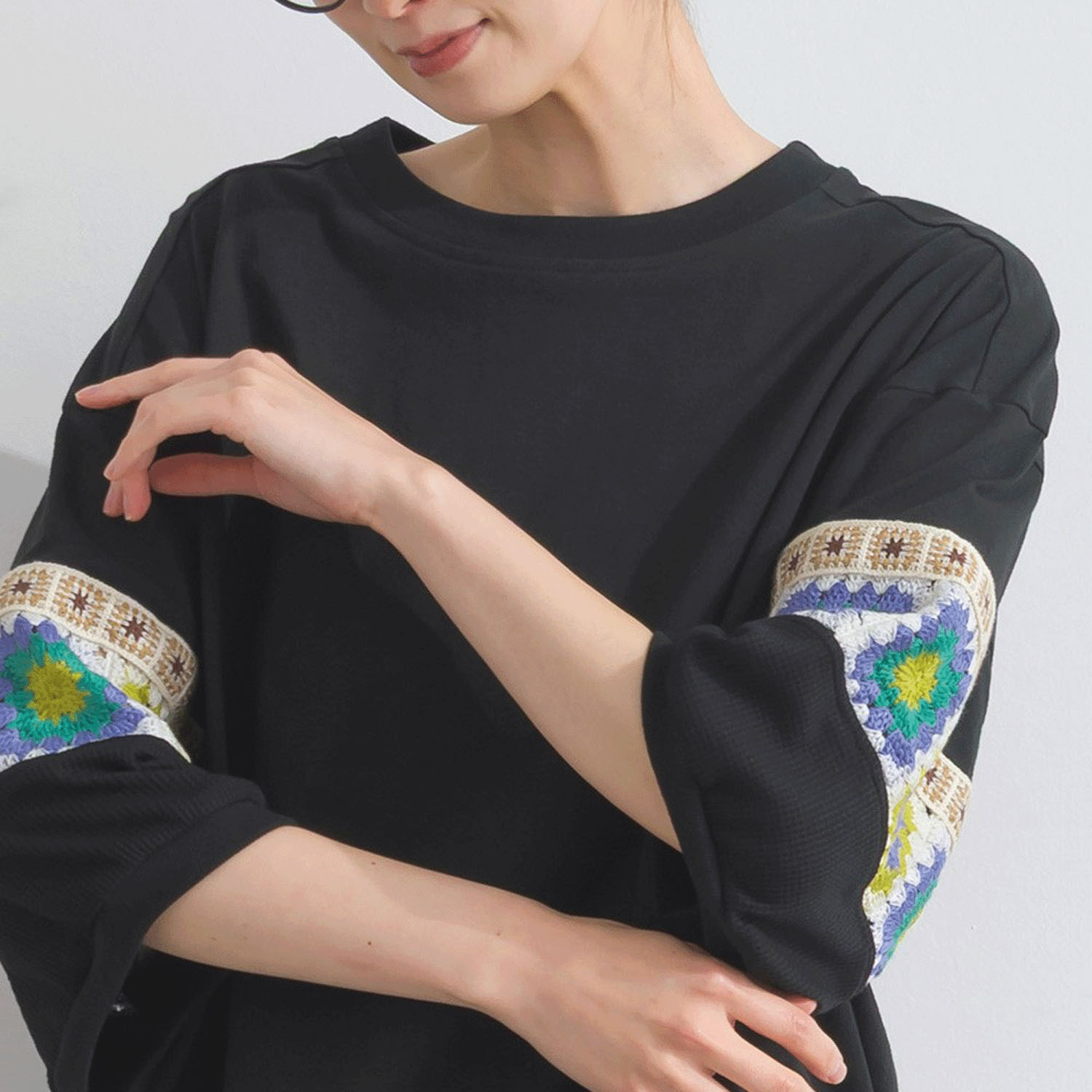 【ETONET限定】 iriey クロシェモチーフプルオーバー - 画像16