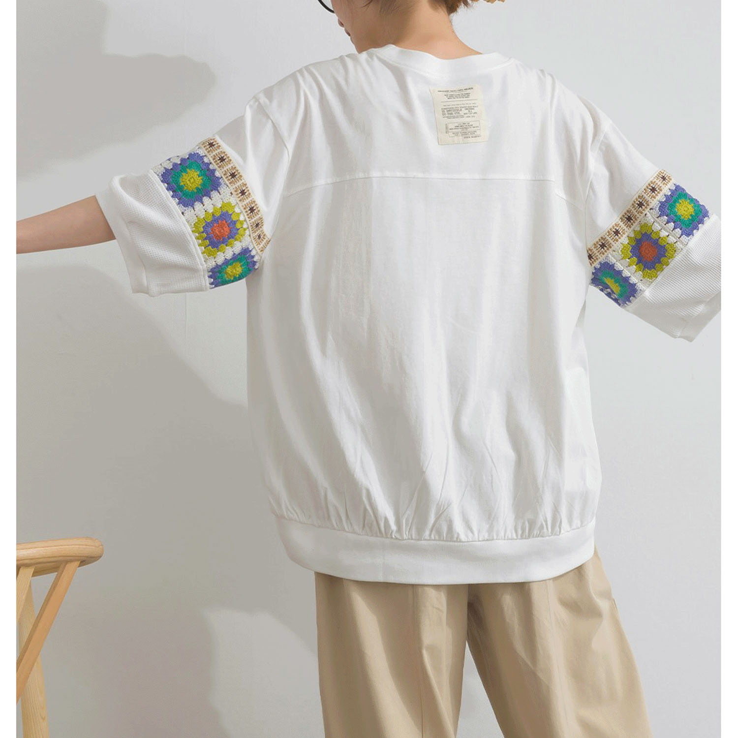 【ETONET限定】 iriey クロシェモチーフプルオーバー - 画像20